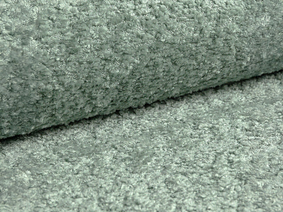 Drehsessel Savona mit Bouclé-Bezug in Ivory-Coral, Gestell aus Massivholz Kiefer, stoffbezogene Beine, moderne runde Form.