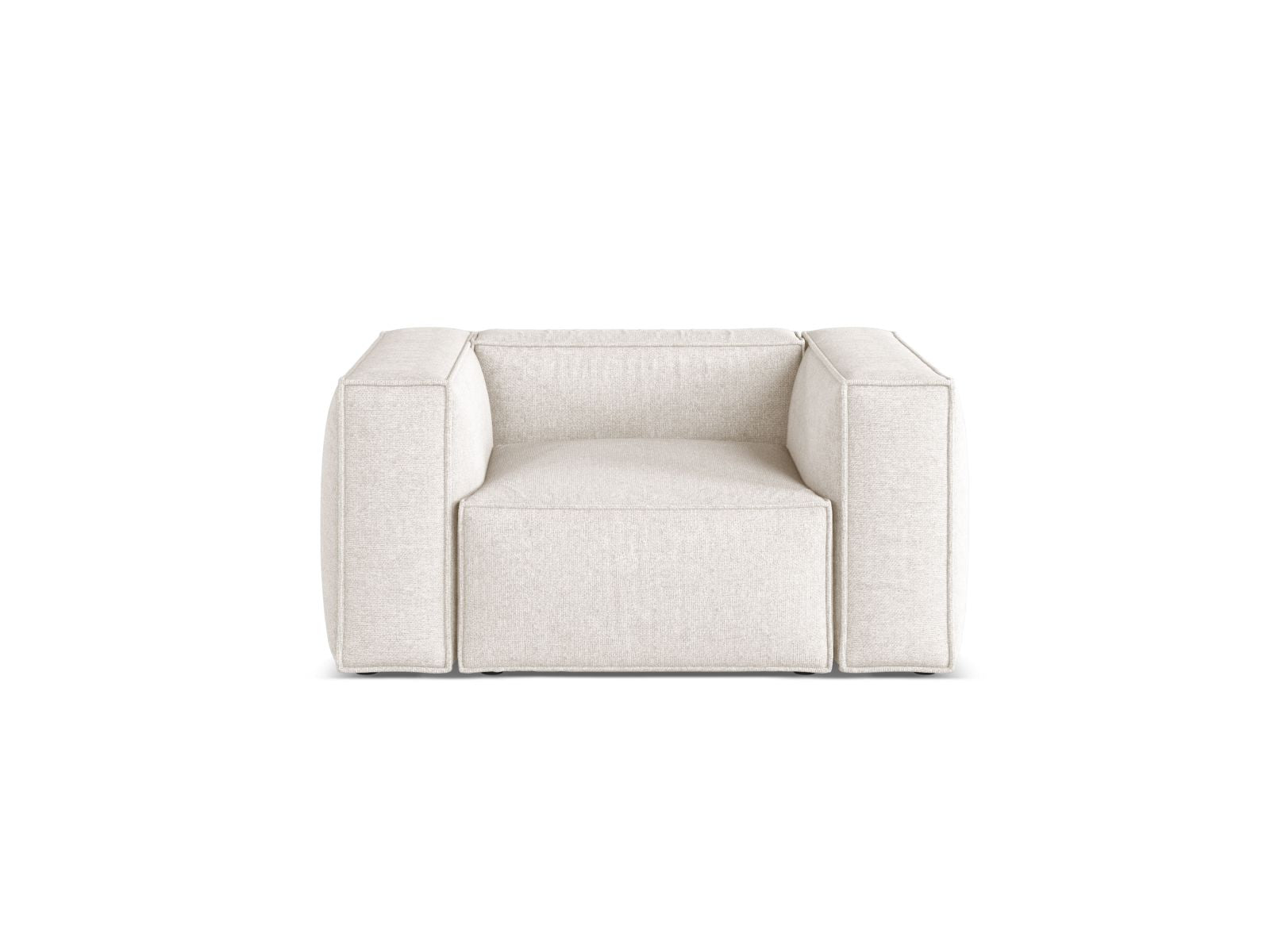 1-Sitzer Sessel Aveiro in Light Beige-Eden präsentiert im Onlineshop von KAQTU Design AG. Sessel ist von Cosmopolitan Design