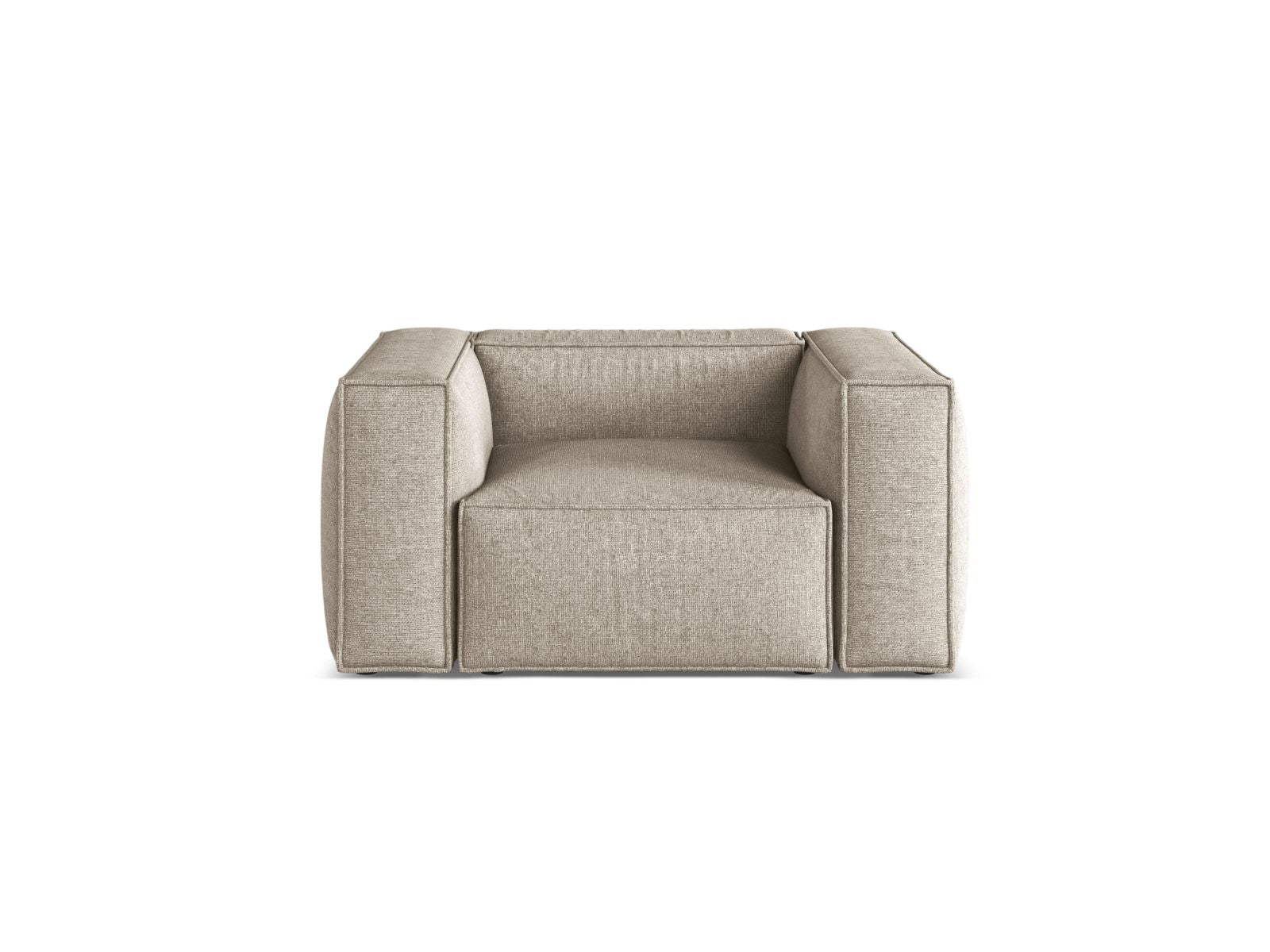 1-Sitzer Sessel Aveiro in Dark Beige-Eden präsentiert im Onlineshop von KAQTU Design AG. Sessel ist von Cosmopolitan Design