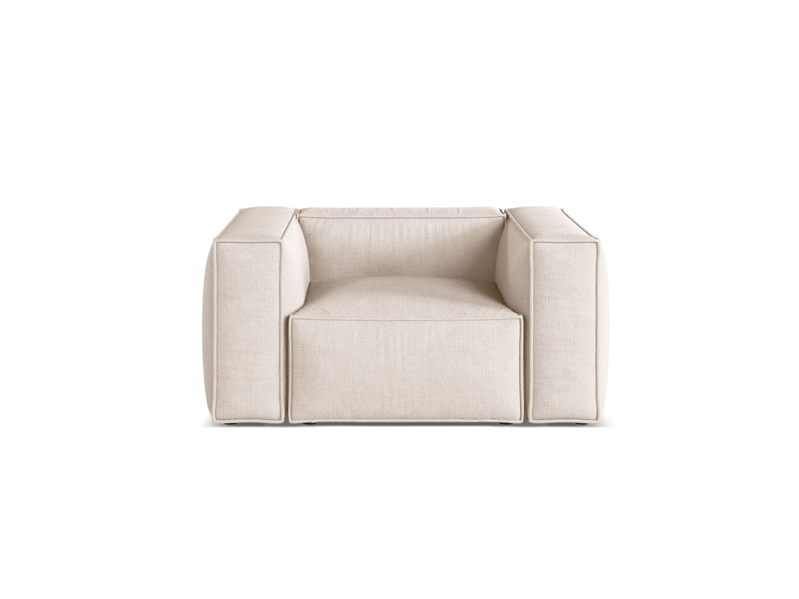 1-Sitzer Sessel Aveiro in Beige-Liberty präsentiert im Onlineshop von KAQTU Design AG. Sessel ist von Cosmopolitan Design
