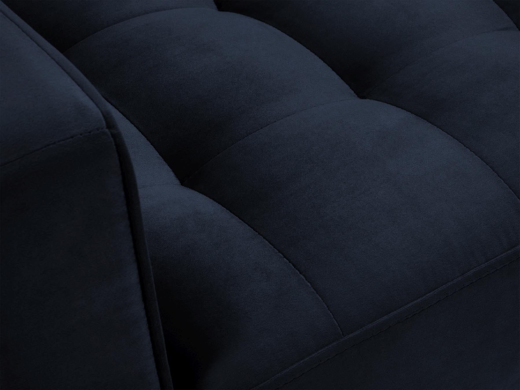 Eleganter 1-Sitzer Sessel Aspen in strahlendem Blau, ideal für stilvolle Wohnräume und entspannte Momente.