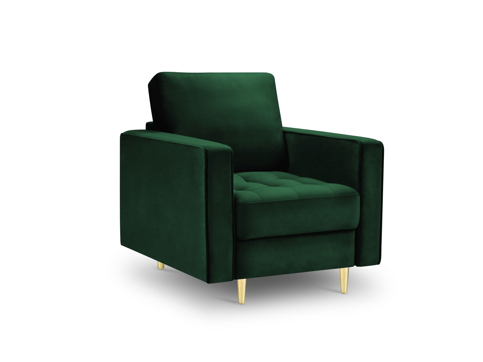 1-Sitzer Sessel Aspen in Bottle Green-Salvador präsentiert im Onlineshop von KAQTU Design AG. Sessel ist von Cosmopolitan Design