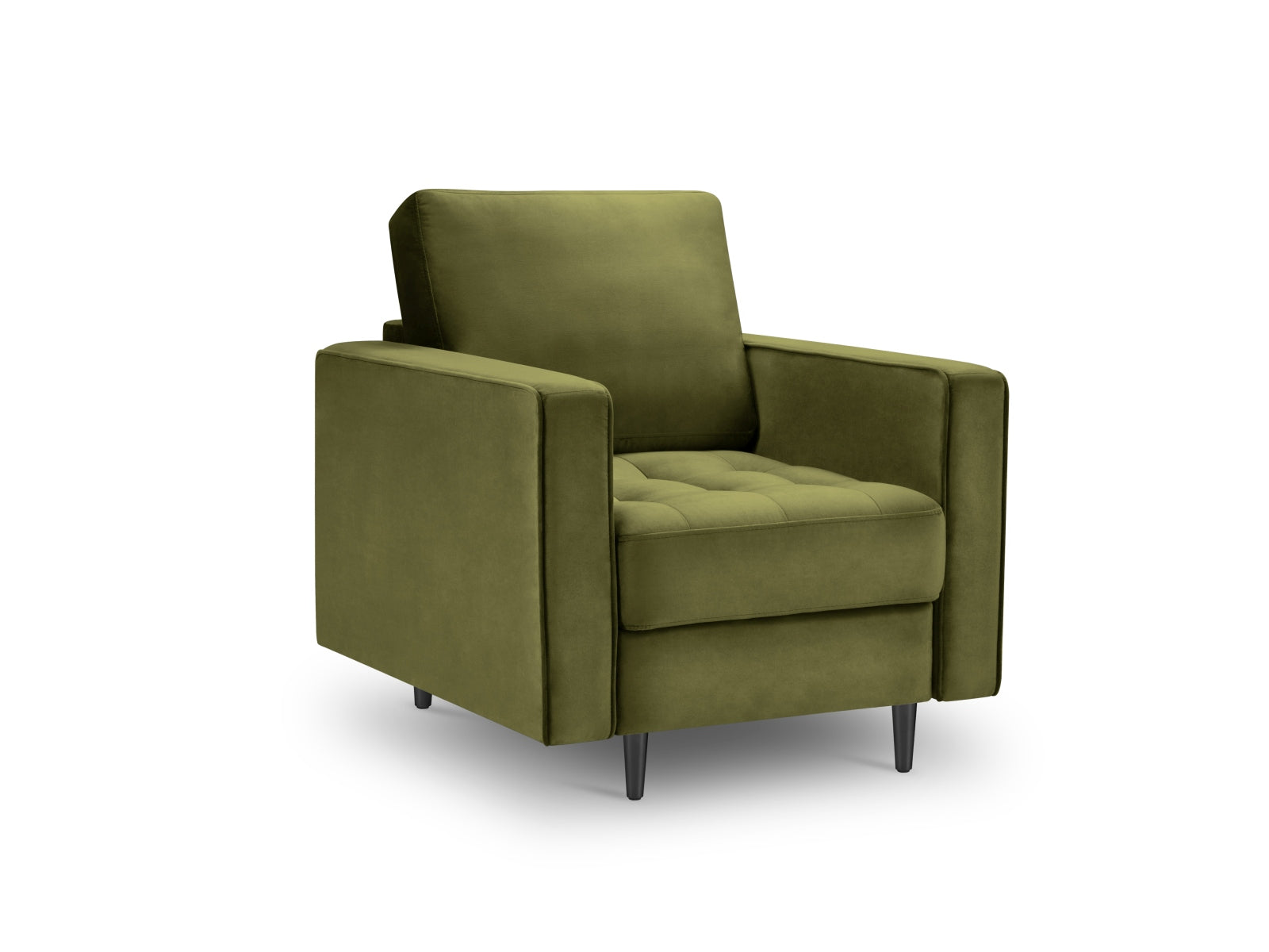 Eleganter 1-Sitzer Sessel Aspen in modernem Grünton, ideal für gemütliche Wohnräume und geschmackvolle Einrichtung von Cosmopolitan Design.