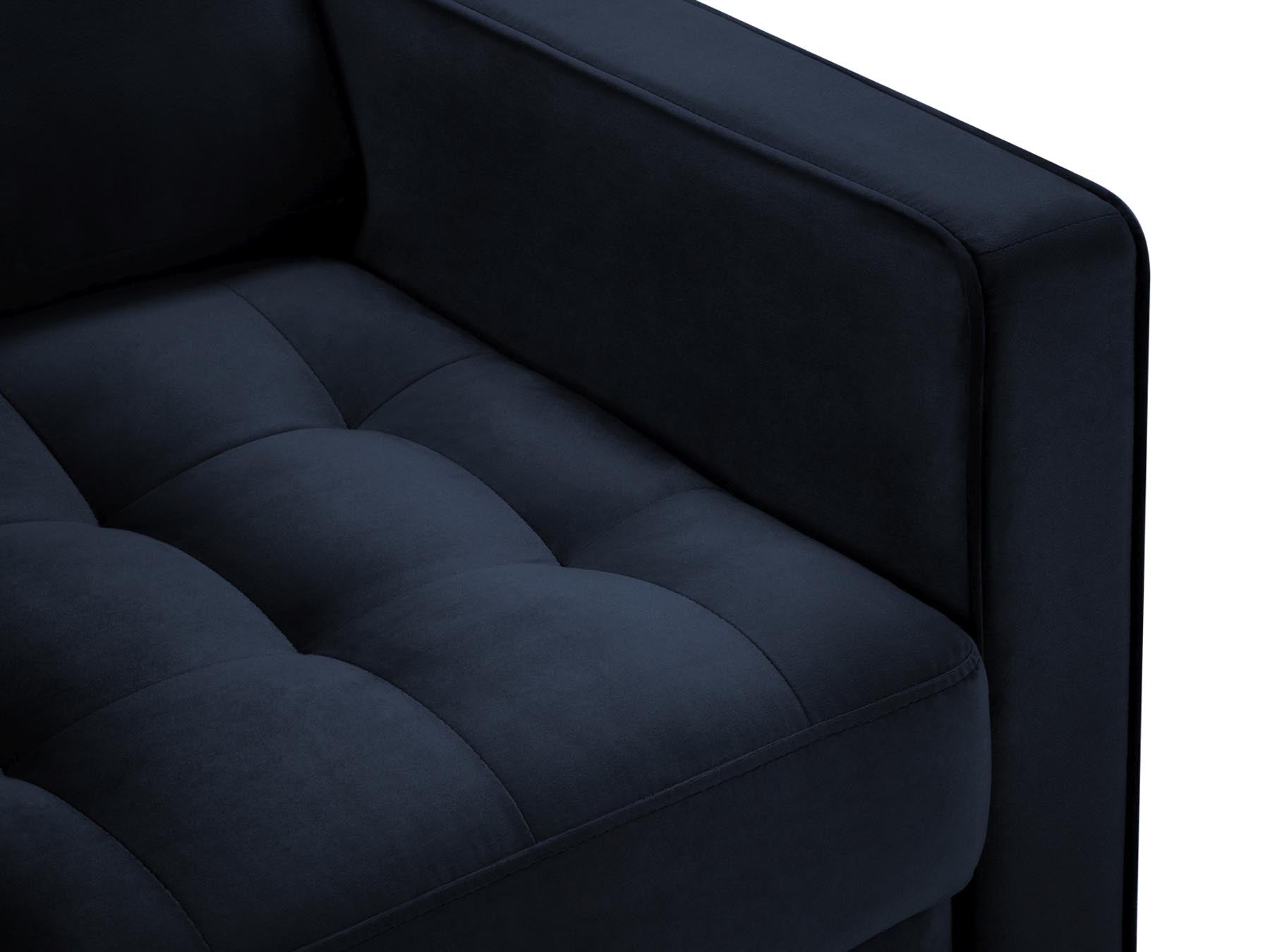 Eleganter 1-Sitzer Sessel Aspen in Royalblau, ideal für stilvolle Wohnräume und entspannte Momente. Ein Blickfang für jedes Zuhause.