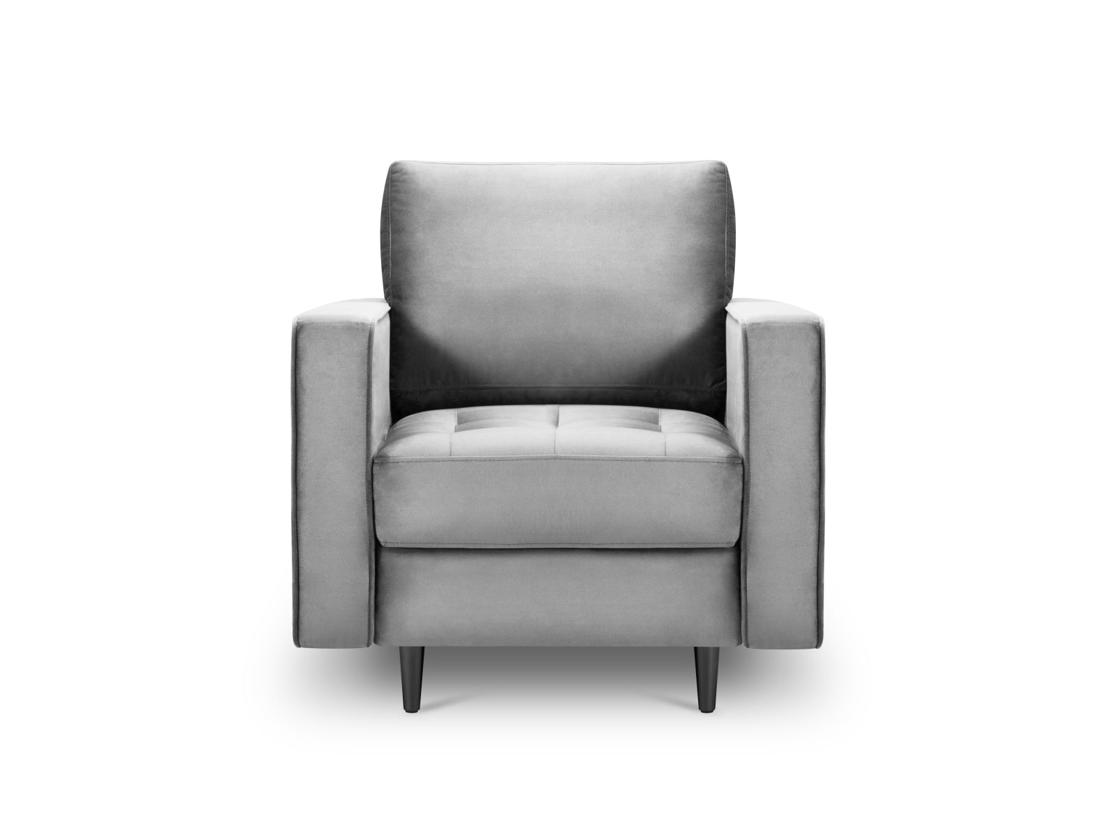 Eleganter 1-Sitzer Sessel Aspen in stilvollem Grau, ideal für moderne Wohnräume, präsentiert von Cosmopolitan Design.