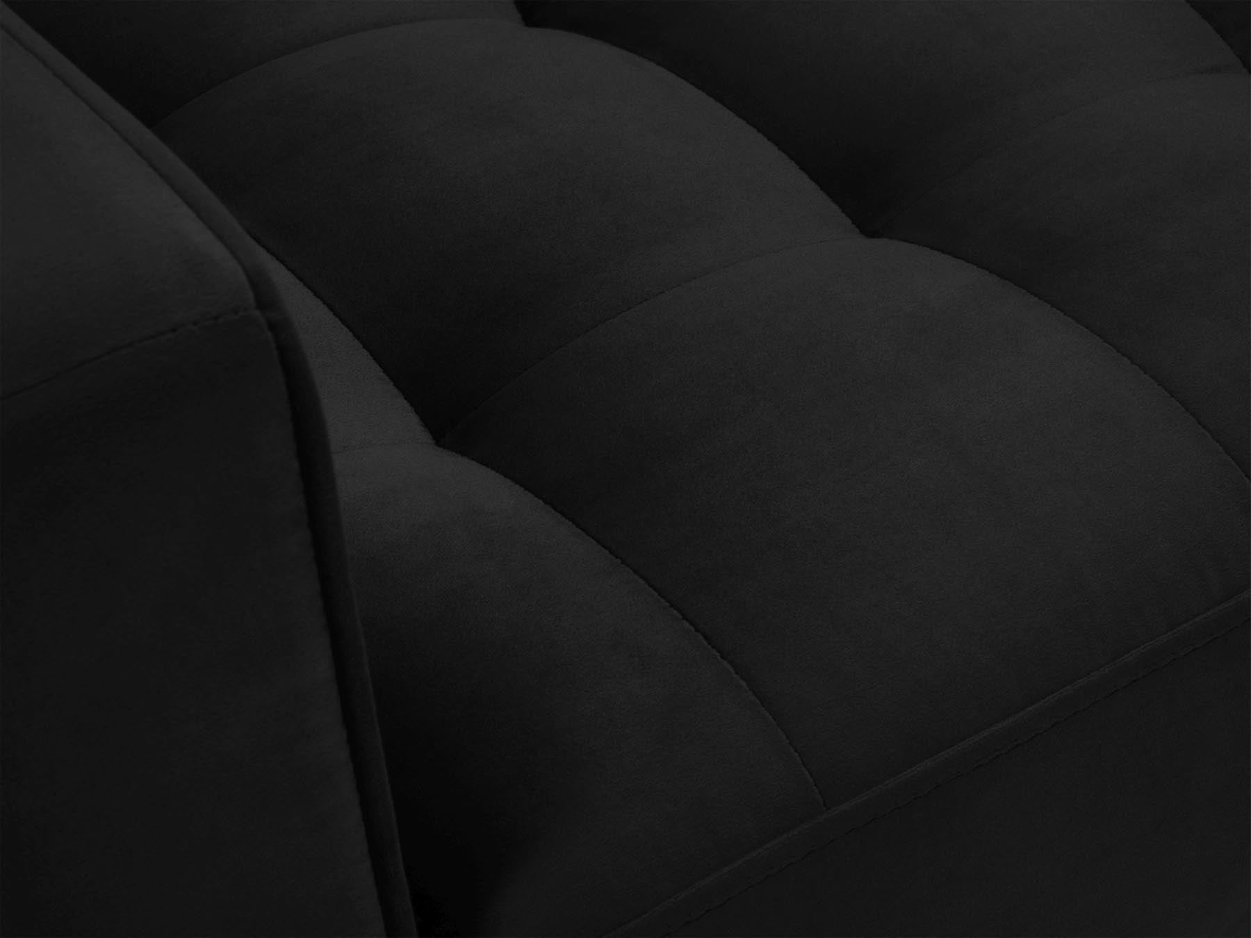 Stylischer 1-Sitzer Sessel Aspen in zeitlosem Schwarz, perfekt für stilvolle Interiors, entworfen von Cosmopolitan Design.