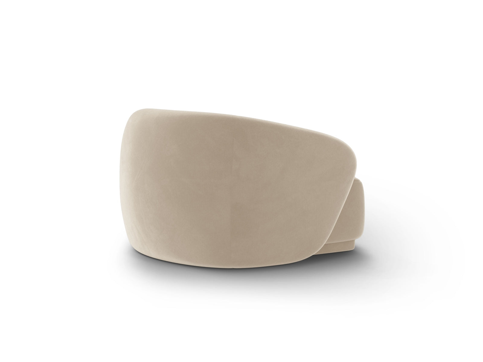 Eleganter 1-Sitzer Sessel Gomera in zartem Beige, ideal für gemütliche Leseecken und stilvolle Wohnräume, entworfen von Cosmopolitan Design.
