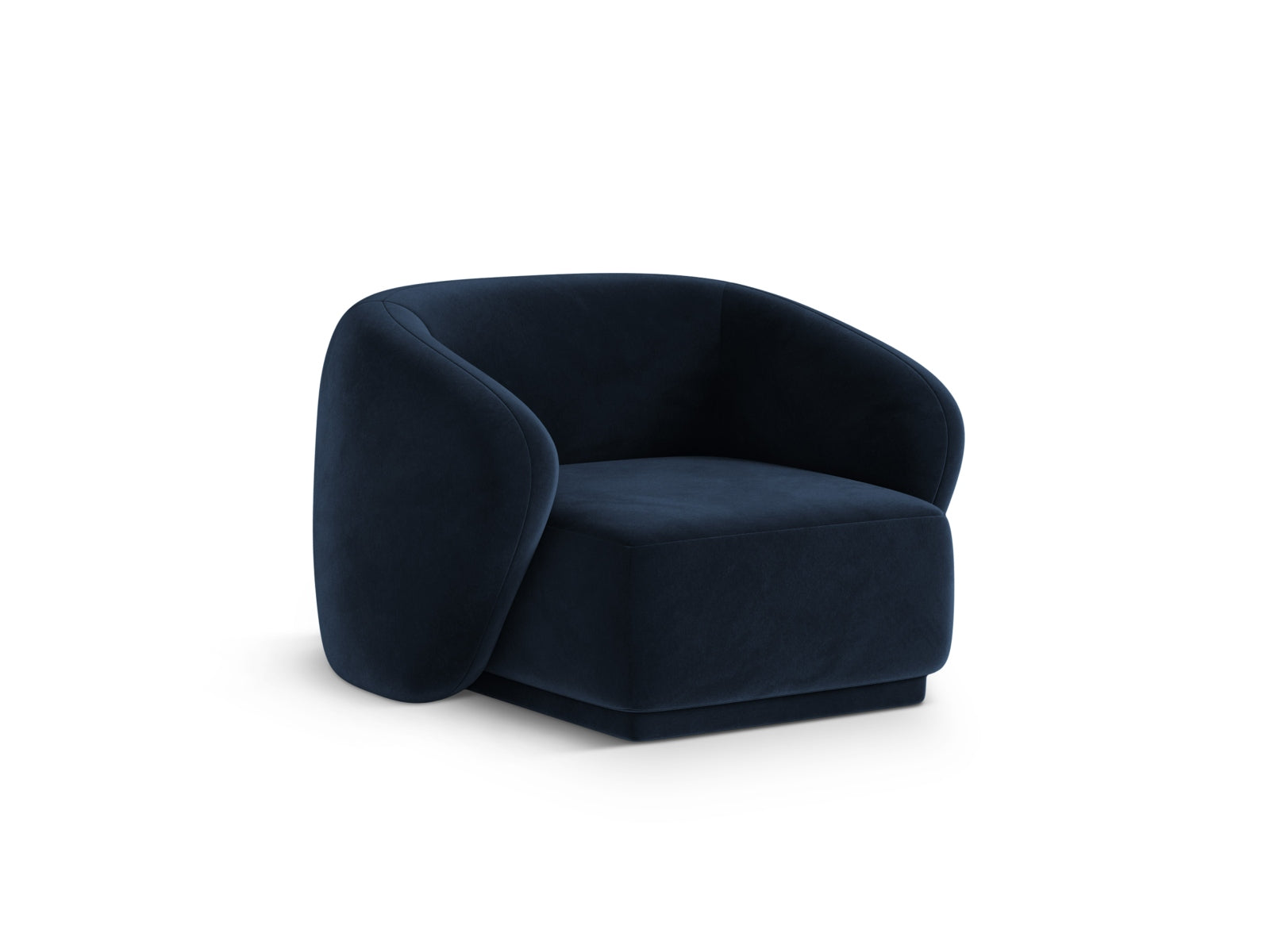 Eleganter 1-Sitzer Sessel Gomera in Royal Blue, stilvoll und modern, ideal für jedes Wohnzimmer, von Cosmopolitan Design.