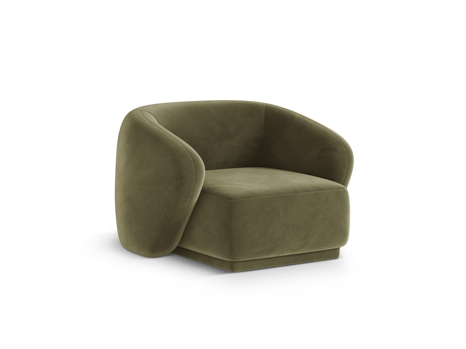 Eleganter 1-Sitzer Sessel Gomera in stilvollem Grün, ideal für moderne Wohnräume, präsentiert von Cosmopolitan Design.