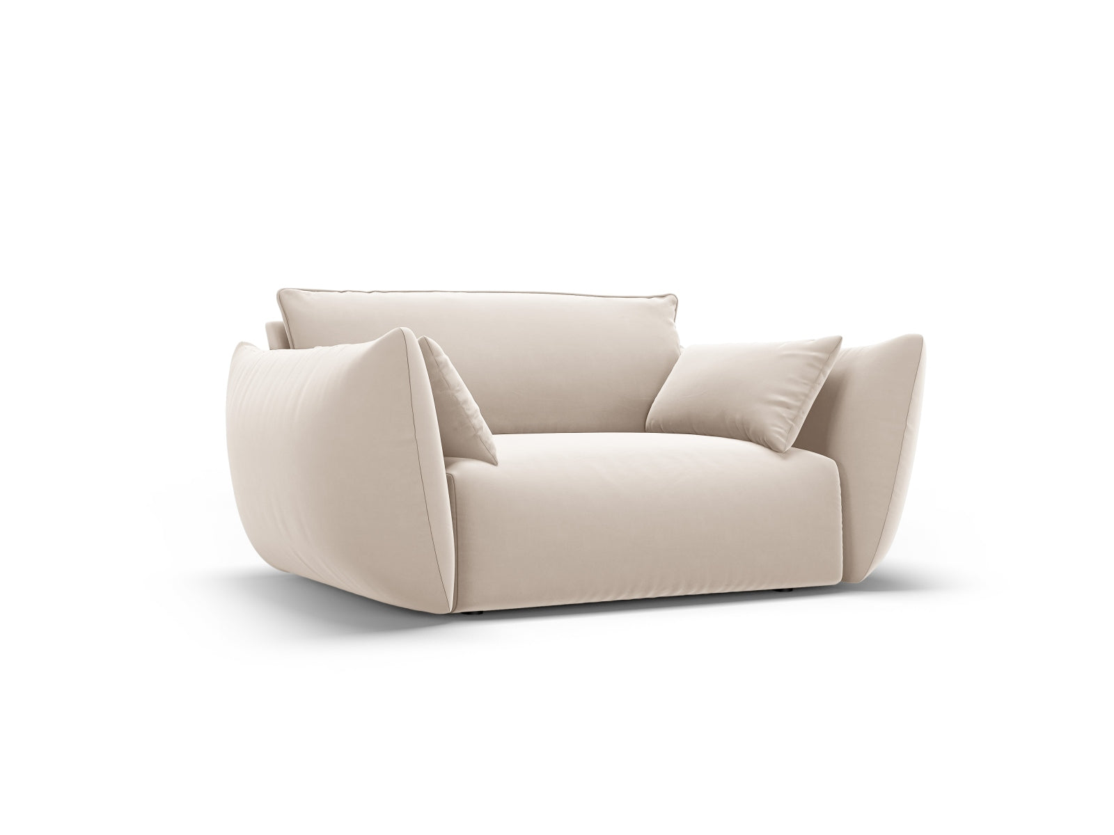Eleganter 1-Sitzer Sessel Matera in stilvollem Beige, ideal für moderne Wohnräume, präsentiert von Cosmopolitan Design.