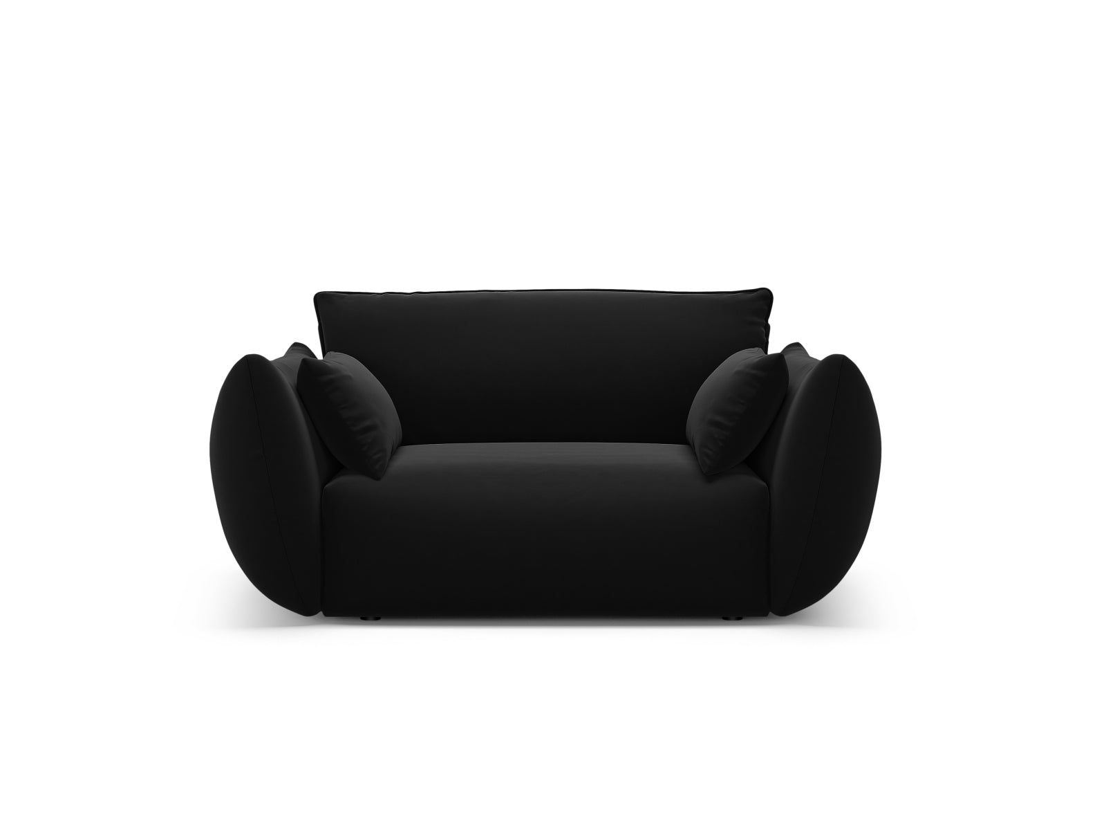 1-Sitzer Sessel Matera in Black-Salvador präsentiert im Onlineshop von KAQTU Design AG. Sessel ist von Cosmopolitan Design