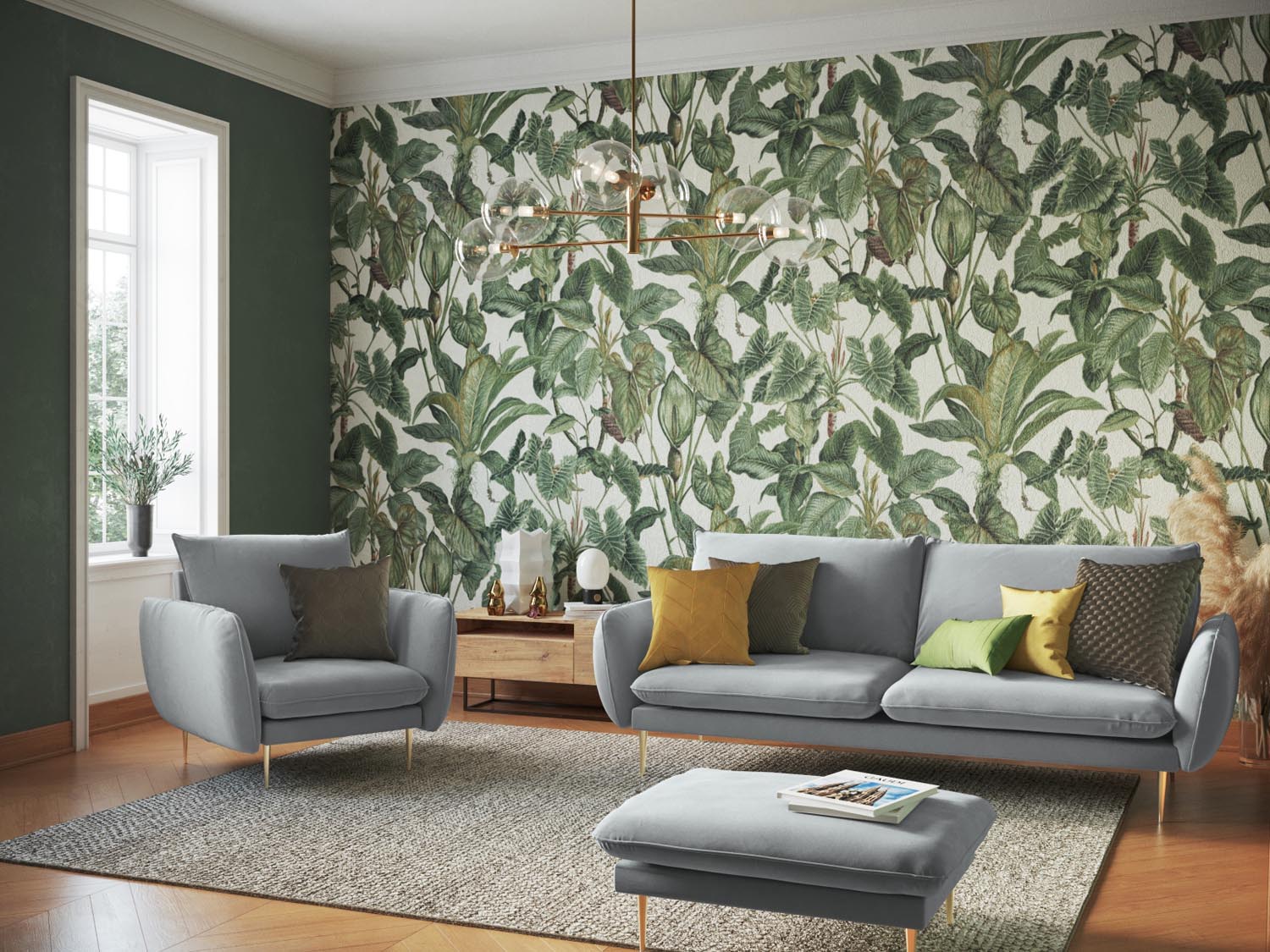 Entdecken Sie den eleganten Vienna Velour Sessel 94cm von Cosmopolitan Design – stilvoll, komfortabel und perfekt für jedes moderne Zuhause.