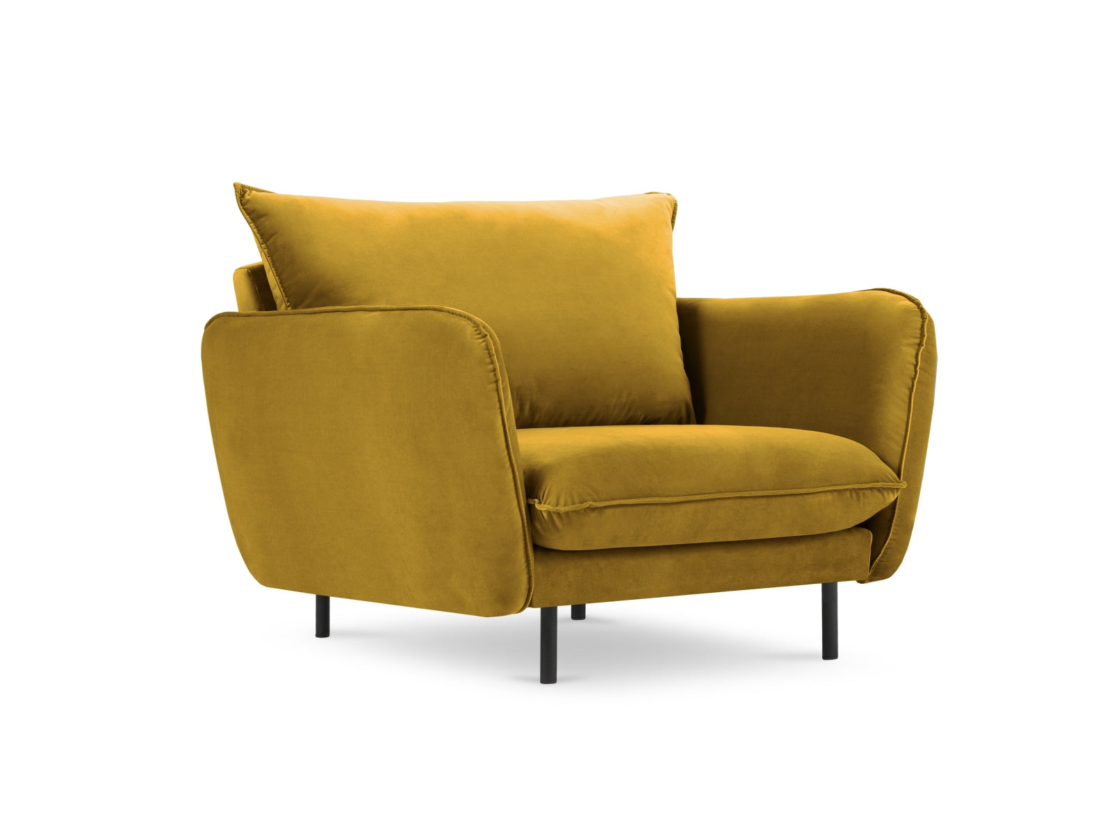 Genießen Sie den eleganten Vienna Velour Sessel 94cm von Cosmopolitan Design – ein komfortables Möbelstück, das jedem Raum einen Hauch von Luxus verleiht.