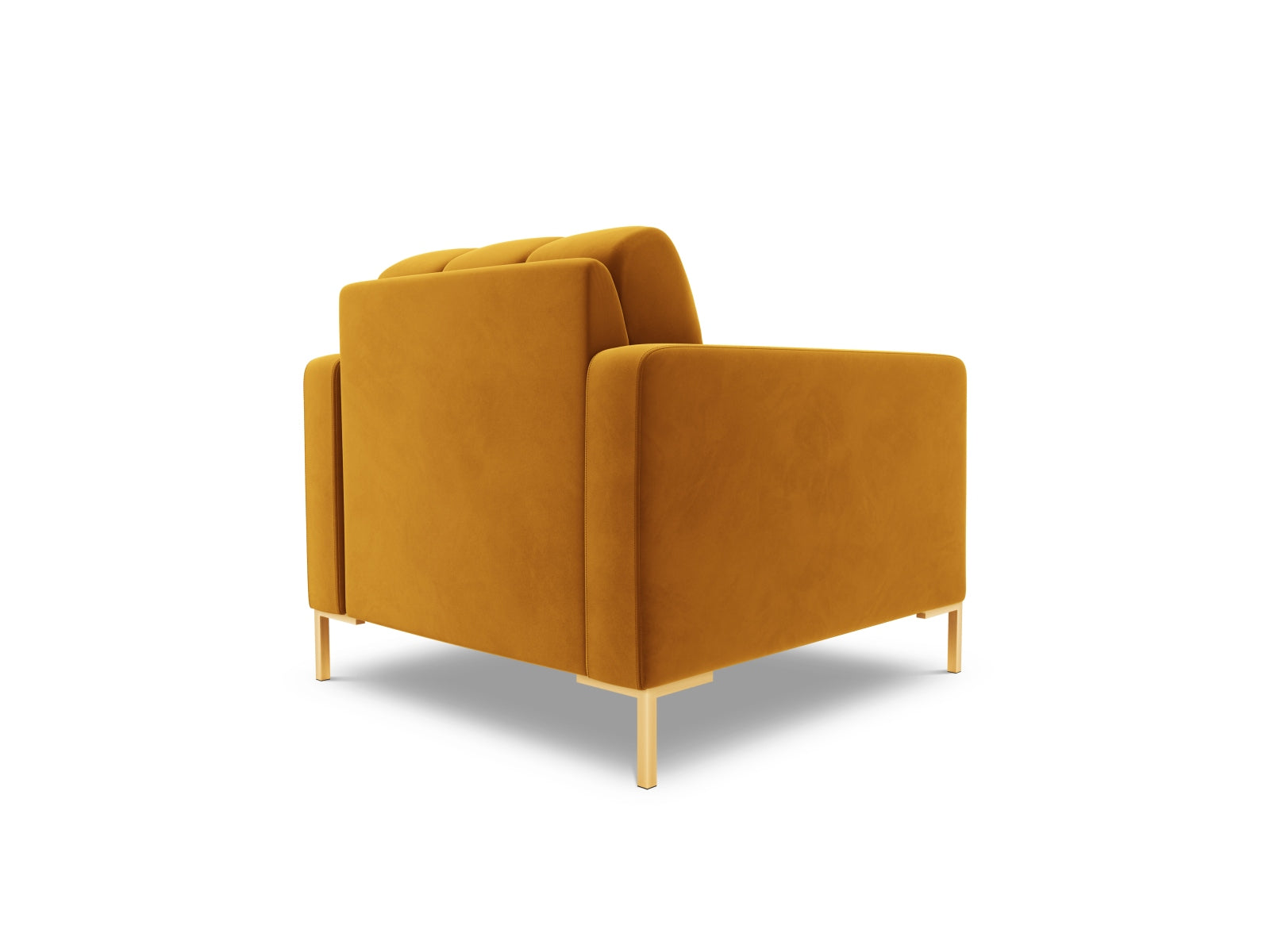 Stylischer 1-Sitzer Sessel Bali in strahlendem Gelb, ideal für trendbewusste Wohnräume und entspannte Leseecken.