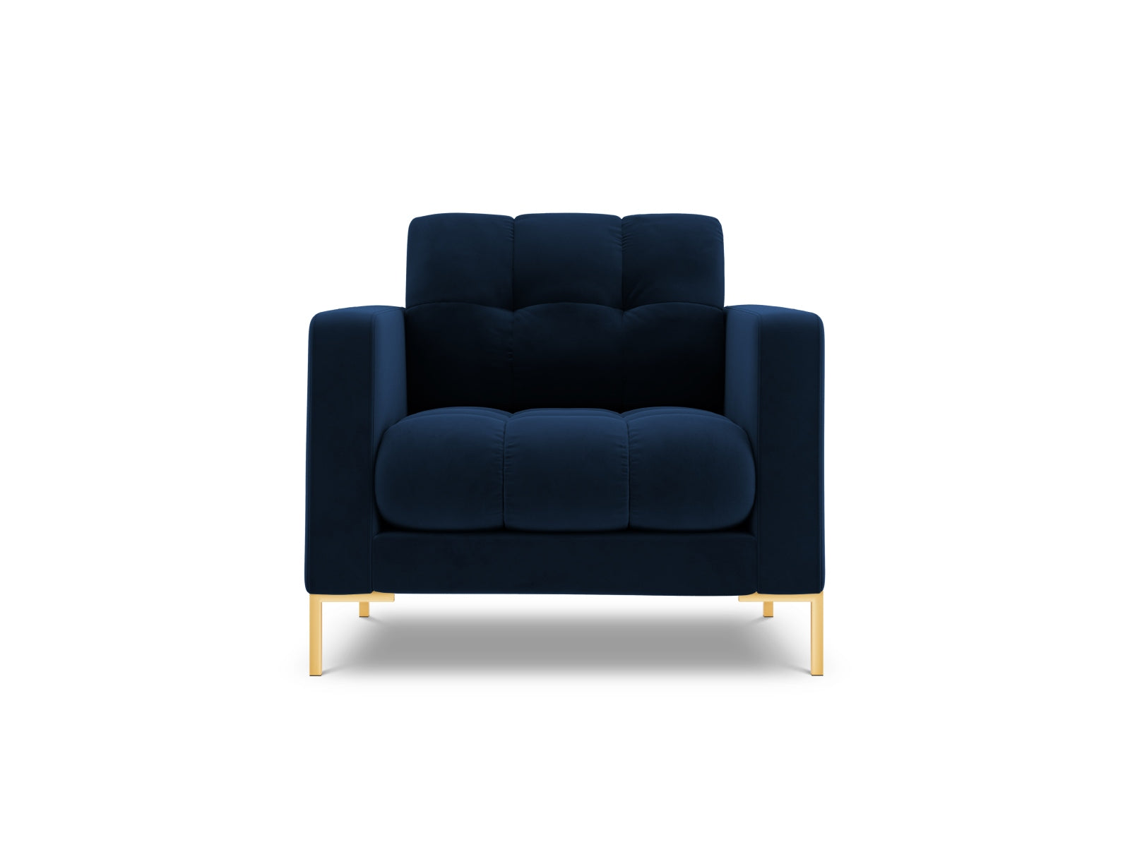 Stylischer 1-Sitzer Sessel Bali in Royal Blue-Bluvel, perfekt für entspannte Momente und modernes Wohndesign.