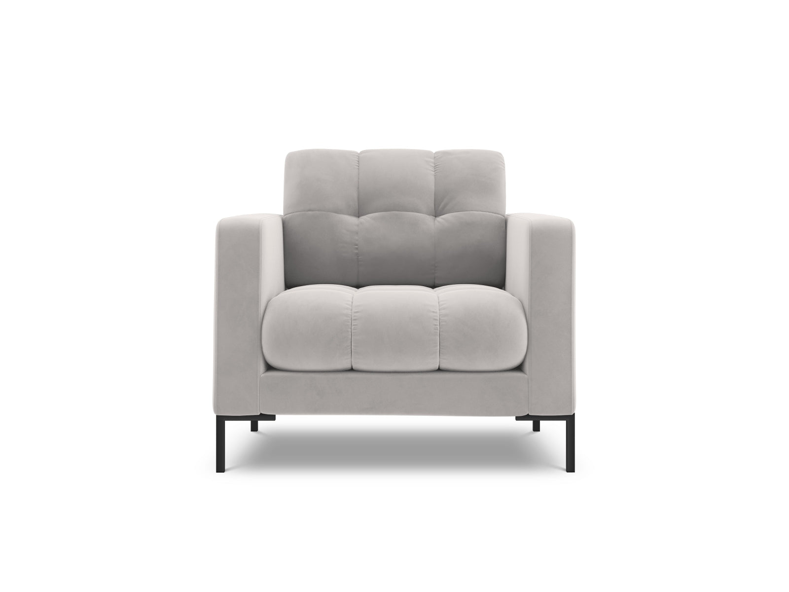 1-Sitzer Sessel Bali in Silver-Bluvel präsentiert im Onlineshop von KAQTU Design AG. Sessel ist von Cosmopolitan Design