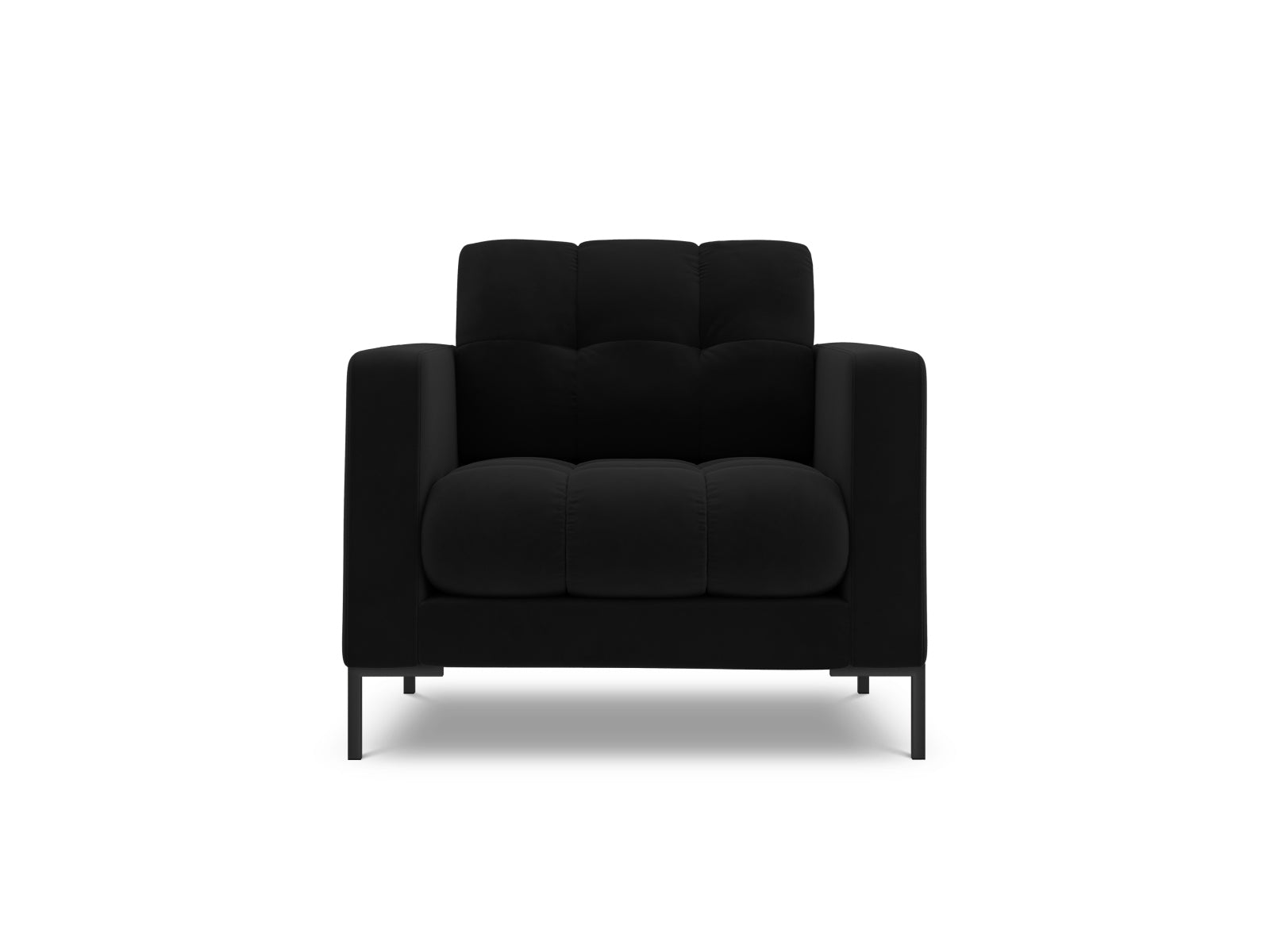 1-Sitzer Sessel Bali in Black-Bluvel präsentiert im Onlineshop von KAQTU Design AG. Sessel ist von Cosmopolitan Design
