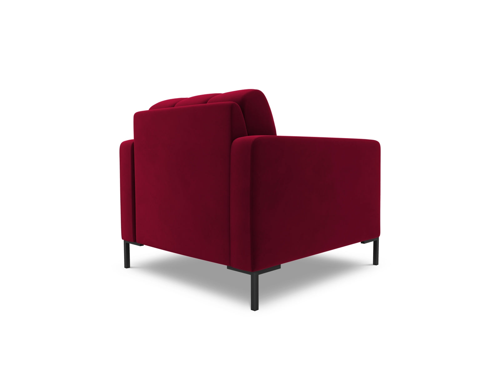 Eleganter 1-Sitzer Sessel Bali in trendigem Red-Bluvel, ideal für gemütliche Wohnräume und modernes Design von Cosmopolitan Design.