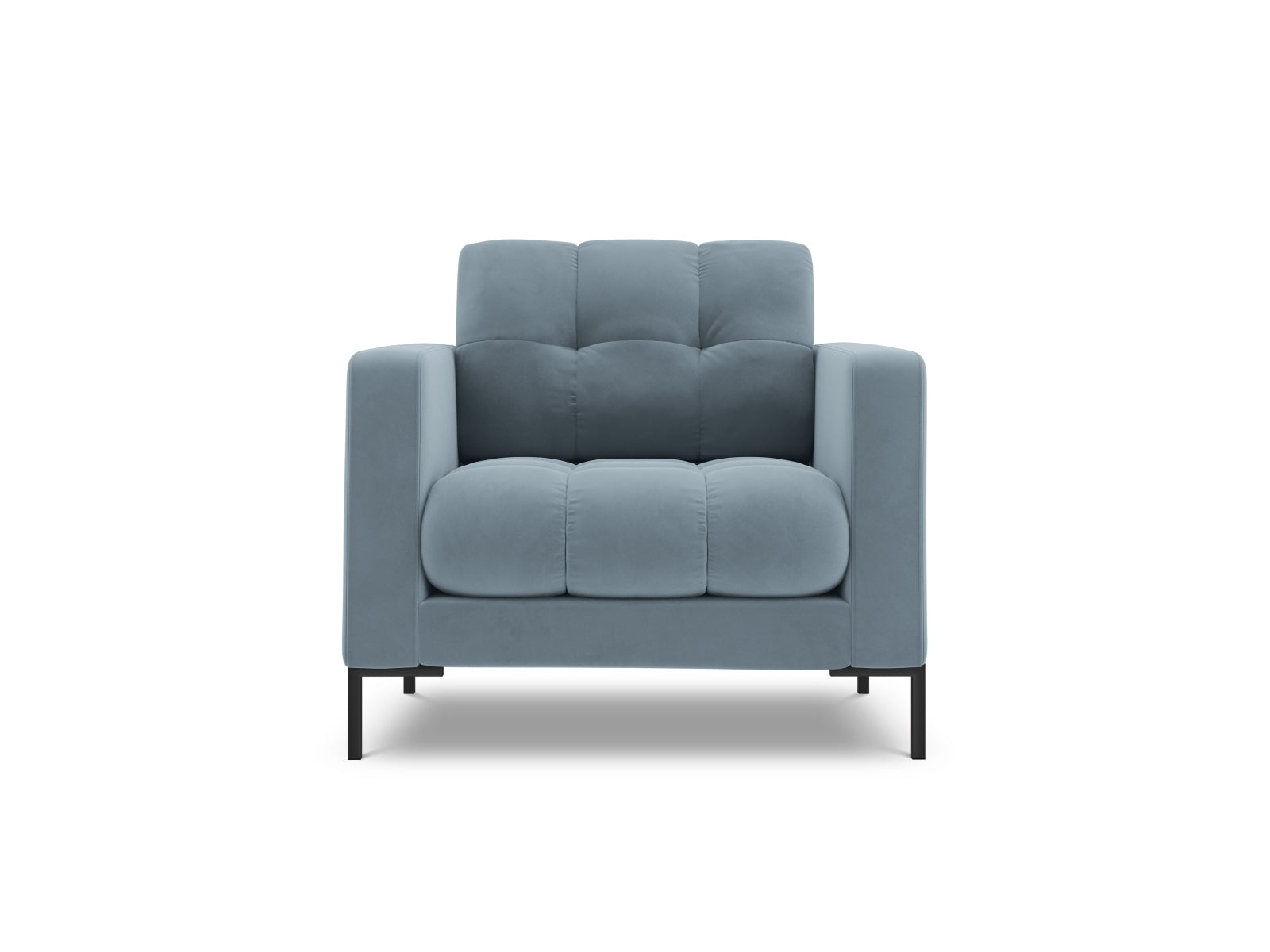 1-Sitzer Sessel Bali in Light Blue-Bluvel präsentiert im Onlineshop von KAQTU Design AG. Sessel ist von Cosmopolitan Design