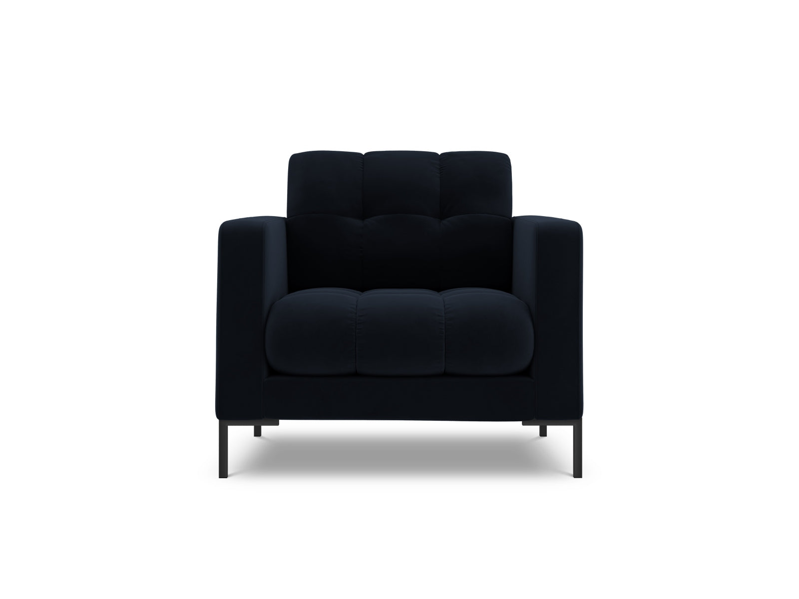 1-Sitzer Sessel Bali in Dark Blue-Bluvel präsentiert im Onlineshop von KAQTU Design AG. Sessel ist von Cosmopolitan Design