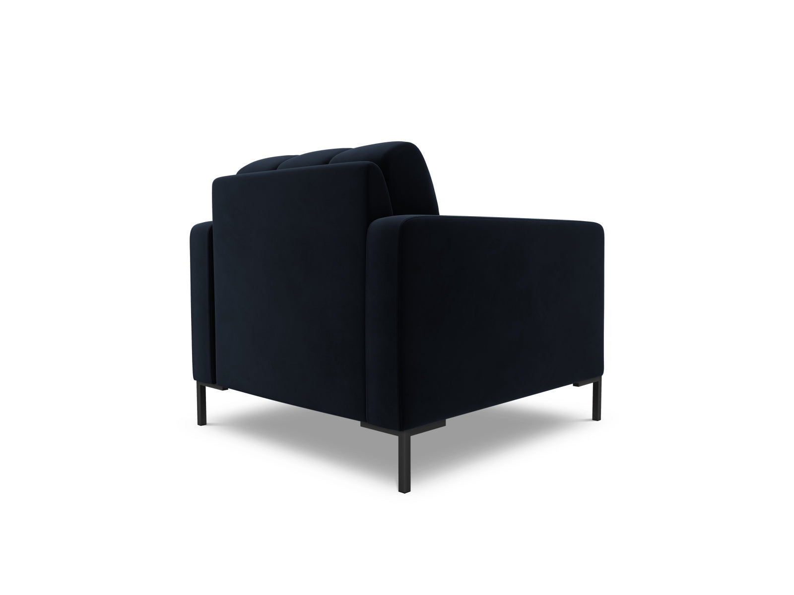 Eleganter 1-Sitzer Sessel Bali in edlem Blau, ideal für moderne Wohnkonzepte, vereint Komfort und zeitgemäßes Design von Cosmopolitan.