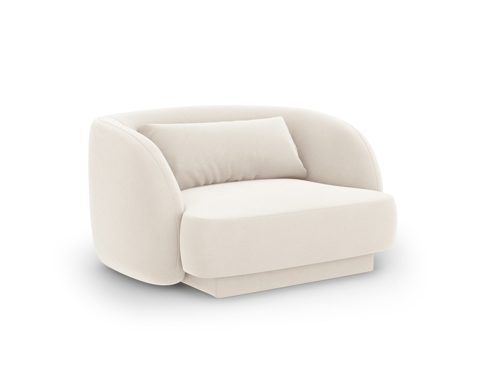 Tulum Velour Sessel 1 Sitz 90cm in Light Beige präsentiert im Onlineshop von KAQTU Design AG. Sessel ist von Cosmopolitan Design