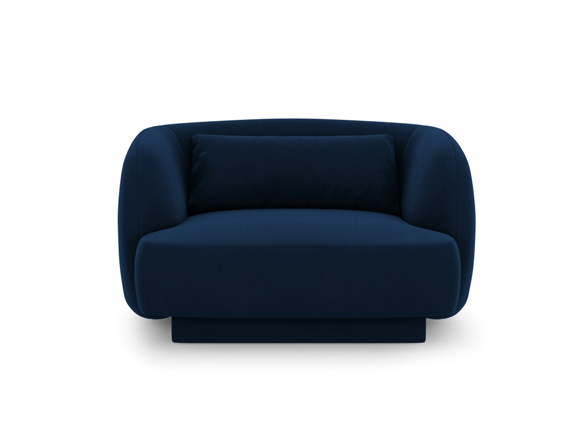 Tulum Velour Sessel 1 Sitz 90cm in Royal Blue-Bluvel präsentiert im Onlineshop von KAQTU Design AG. Sessel ist von Cosmopolitan Design