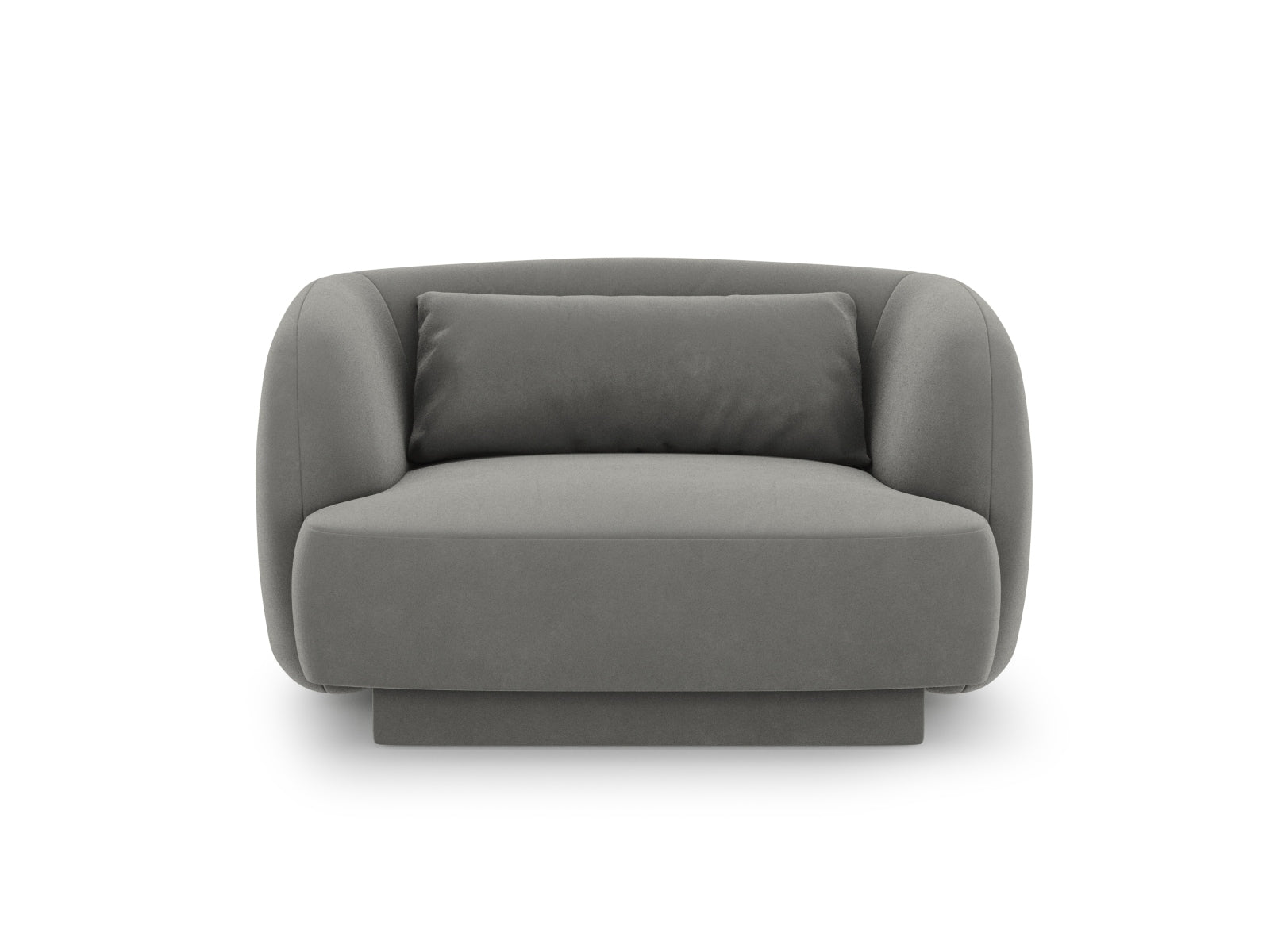 Tulum Velour Sessel 1 Sitz 90cm in Light Grey präsentiert im Onlineshop von KAQTU Design AG. Sessel ist von Cosmopolitan Design