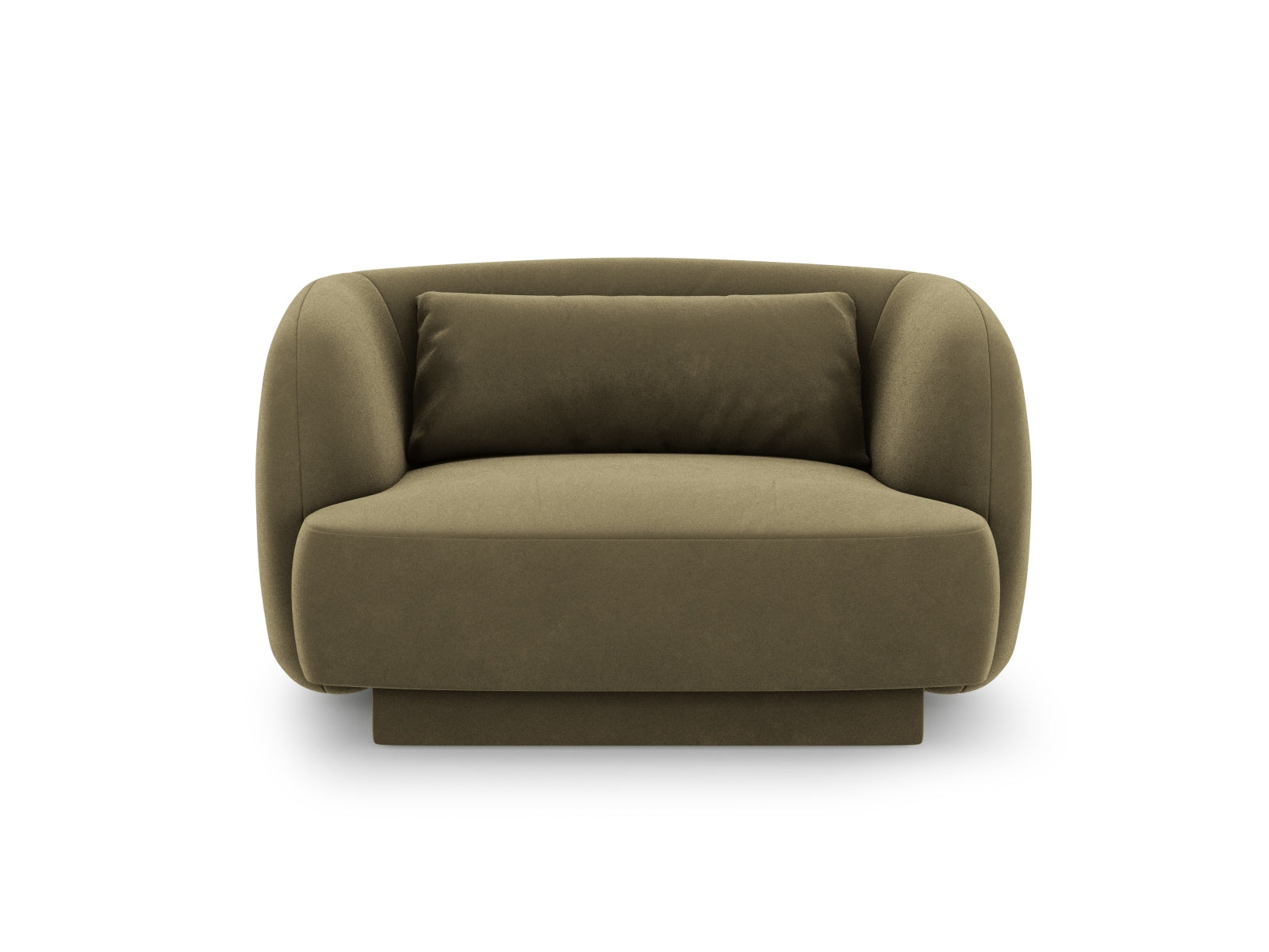 Tulum Velour Sessel 1 Sitz 90cm in Green präsentiert im Onlineshop von KAQTU Design AG. Sessel ist von Cosmopolitan Design