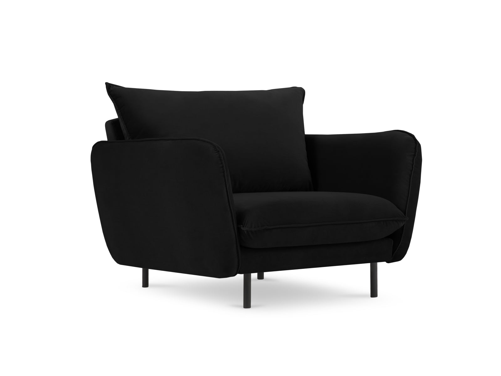 Genießen Sie den eleganten Vienna Velour Sessel 94cm von Cosmopolitan Design – ein komfortables Möbelstück, das jedem Raum einen Hauch von Luxus verleiht.