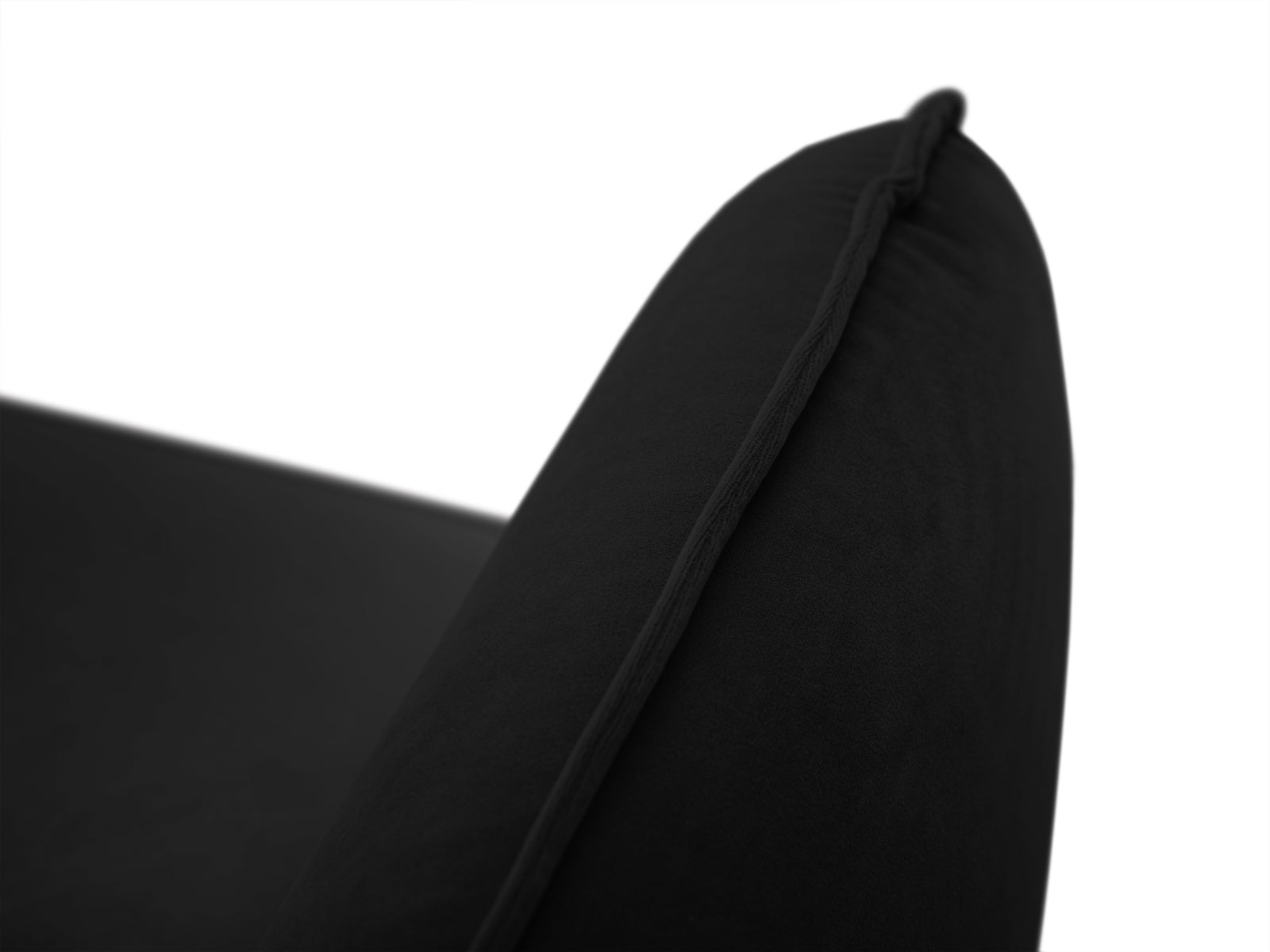 Vienna Velour Sessel 1 Sitz 94cm in Black/Schwarz-Bluvel präsentiert im Onlineshop von KAQTU Design AG. Sessel ist von Cosmopolitan Design