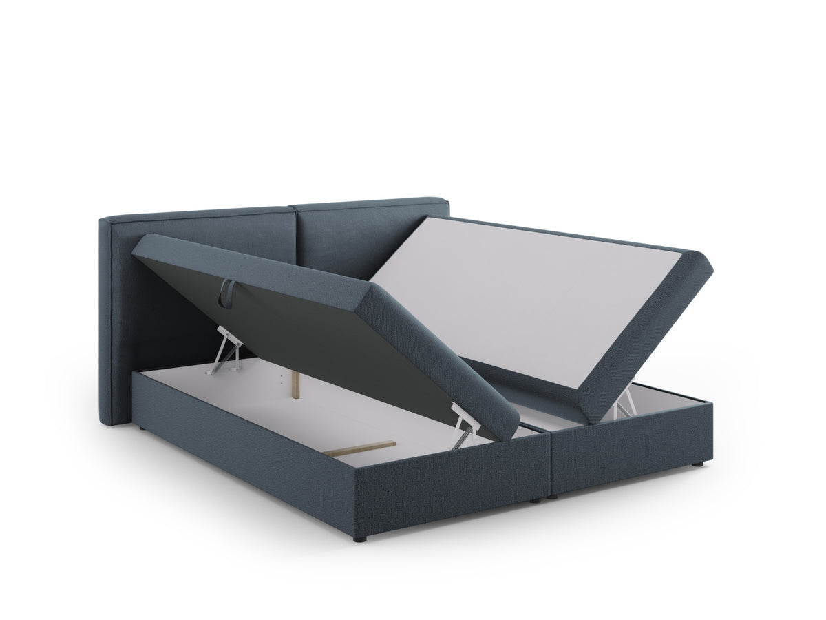 Arendal Boxspringbett-Set 160cm in Blue-Megan präsentiert im Onlineshop von KAQTU Design AG. Bett ist von Cosmopolitan Design