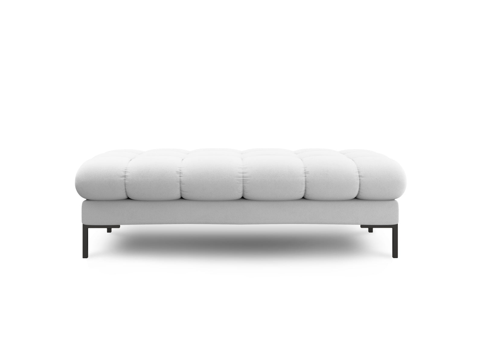 Elegante 2-Sitzer Bank Bali in hellem Grau, ideal für moderne Wohnräume. Teil der modularen Sofaserie von Cosmopolitan Design.