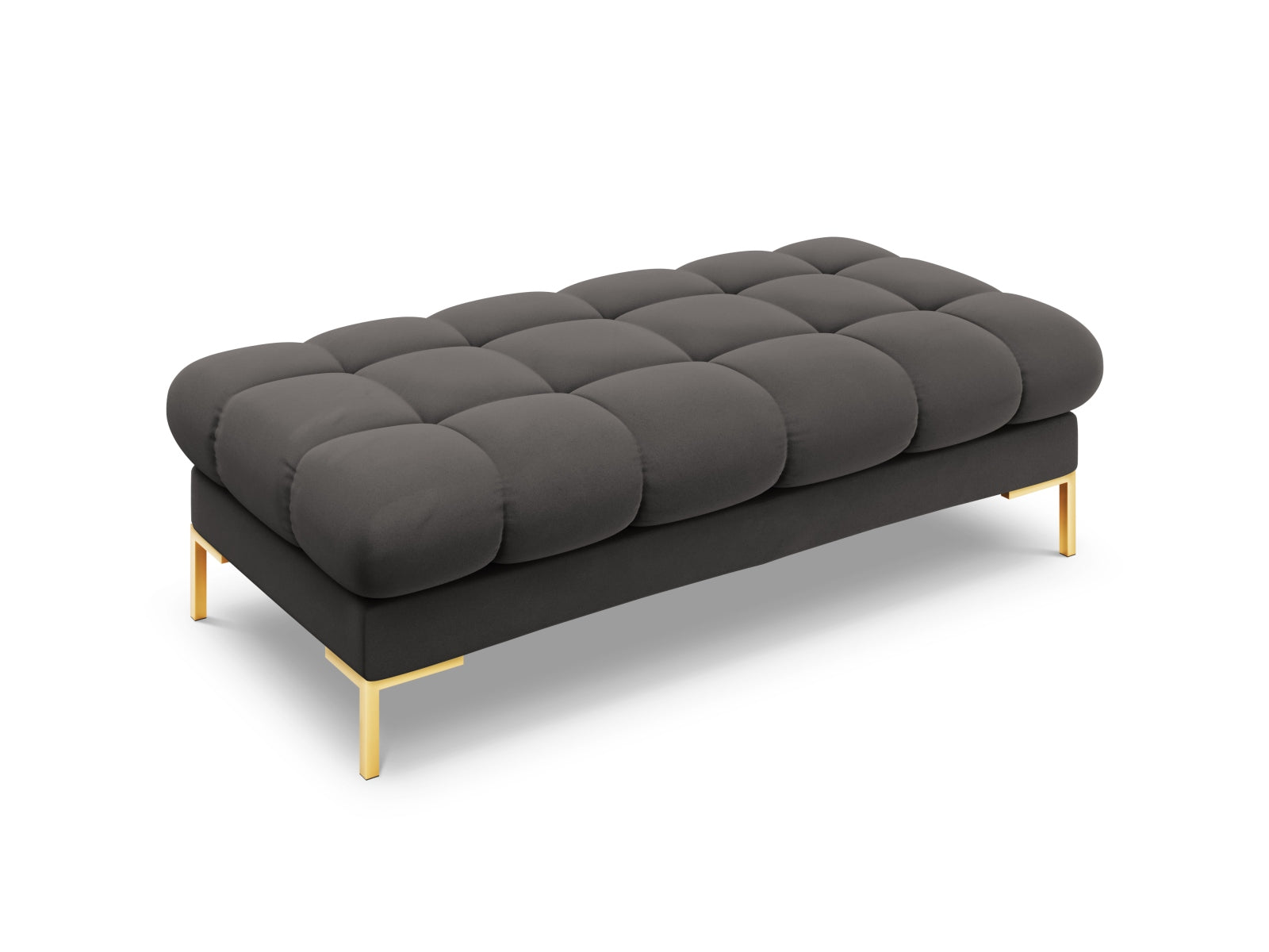 Elegante 2-Sitzer Bank Bali in dunklem Grau, ideal für moderne Wohnräume und Teil der vielseitigen Sofaserie von Cosmopolitan Design.