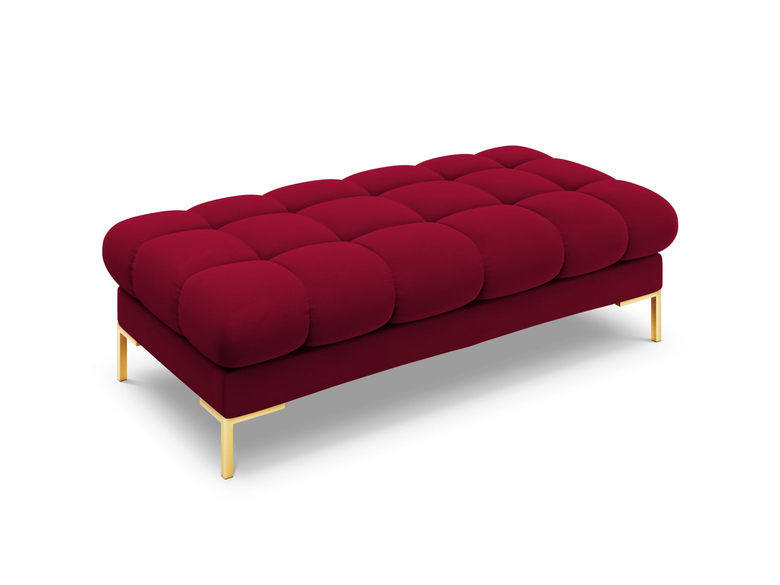 Elegante 2-Sitzer Bank Bali aus robustem Red-Bluvel, ideal für entspannte Momente und modernes Wohndesign. Teil des flexiblen Sofasystems.