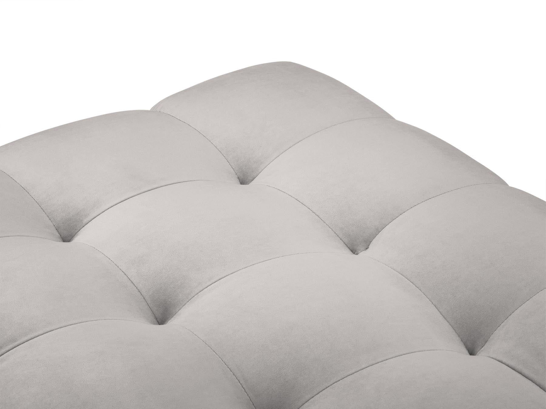 Elegante 2-Sitzer Bank Bali in hochwertigem Silver-Bluvel, ideal für moderne Wohnräume und vielseitige Einrichtungsmöglichkeiten.