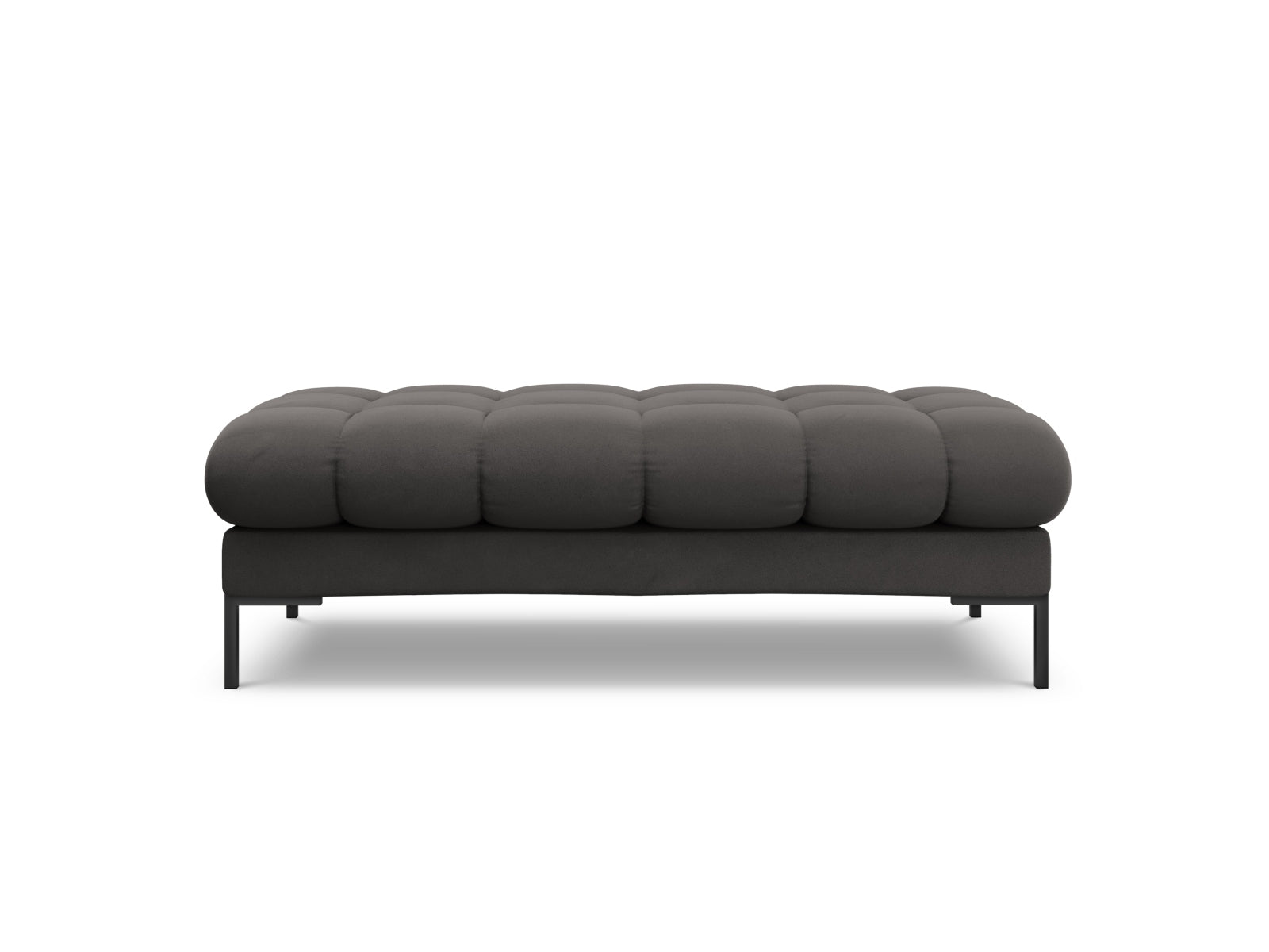 Elegante 2-Sitzer Bank Bali in Dunkelgrau aus der Modulares Sofa Kollektion von Cosmopolitan Design, ideal für stilvolle Wohnräume.
