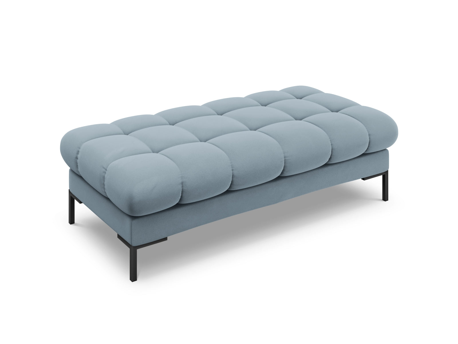 2-Sitzer Bank Bali in Light Blue-Bluvel präsentiert im Onlineshop von KAQTU Design AG. Modulares Sofa ist von Cosmopolitan Design