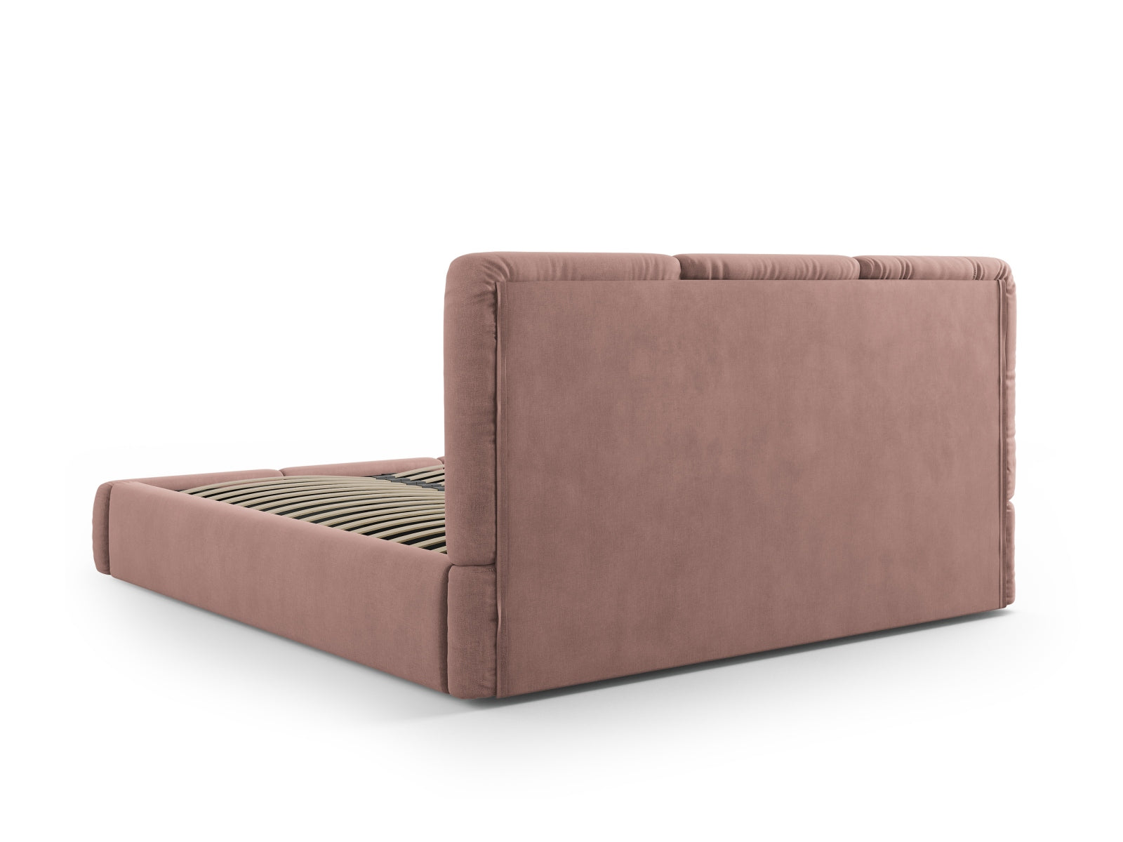 Nicolas Bett mit Stauraum und Headboard  in Pink präsentiert im Onlineshop von KAQTU Design AG. Bett ist von Cosmopolitan Design