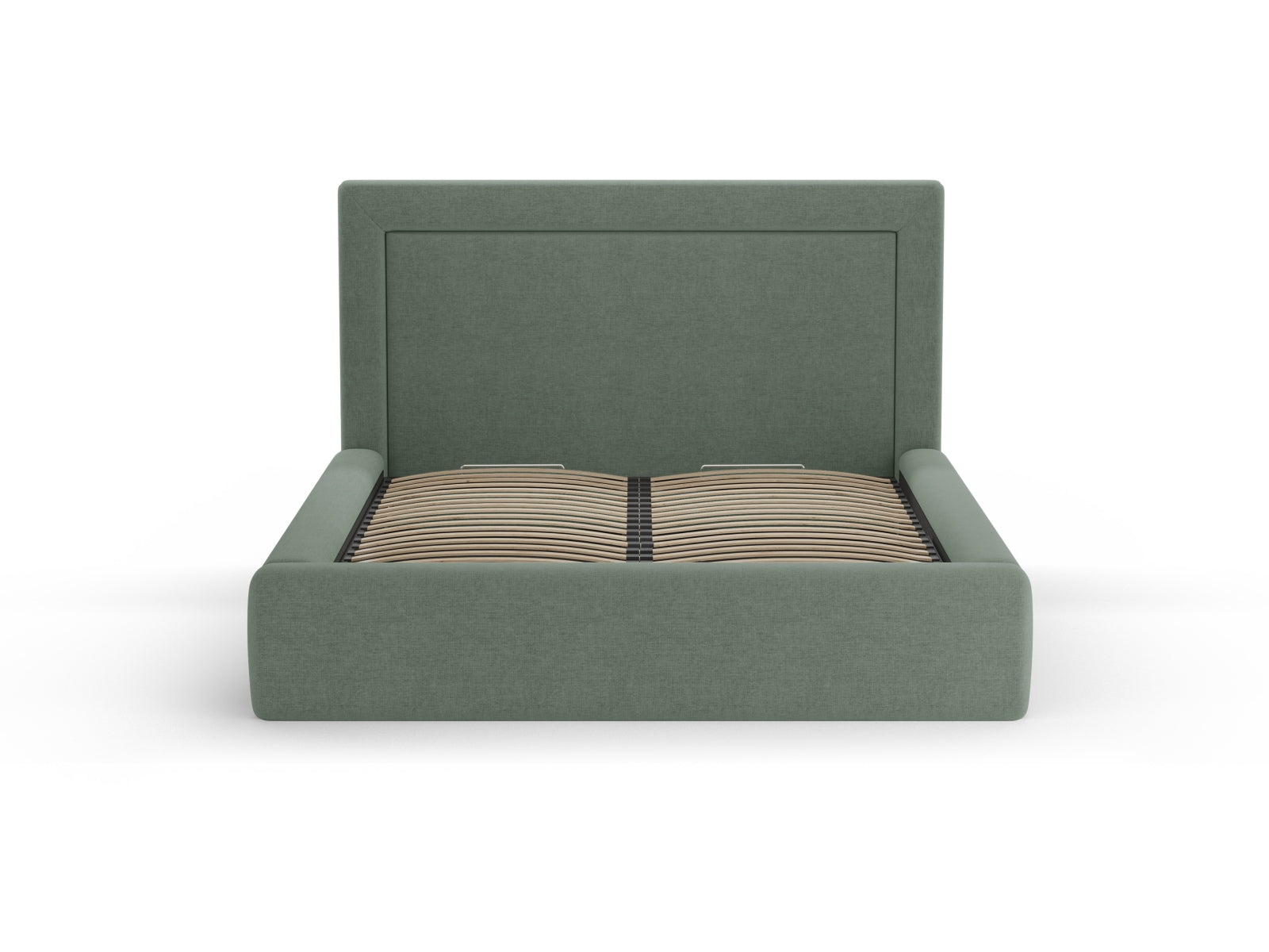 Kemer Bett mit Stauraum mit Kopfteil 160cm in Moss Green-Wind präsentiert im Onlineshop von KAQTU Design AG. Bett ist von Cosmopolitan Design