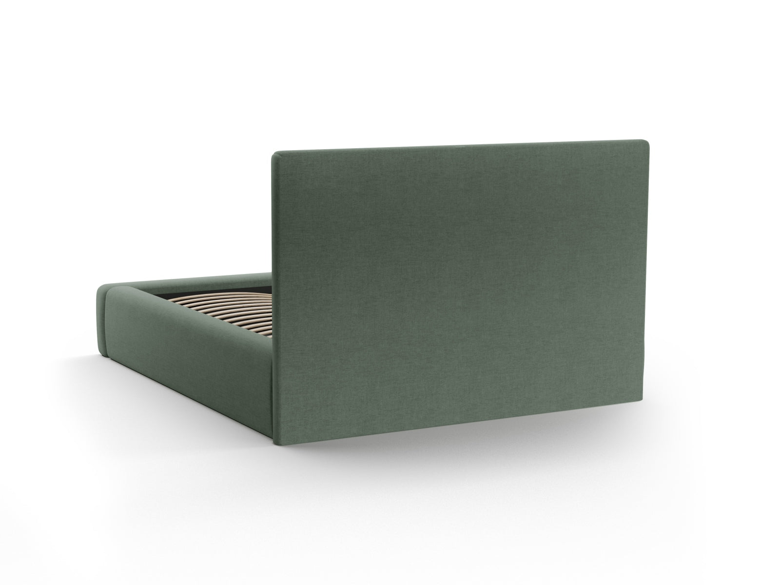 Kemer Bett mit Stauraum mit Kopfteil 160cm in Moss Green-Wind präsentiert im Onlineshop von KAQTU Design AG. Bett ist von Cosmopolitan Design
