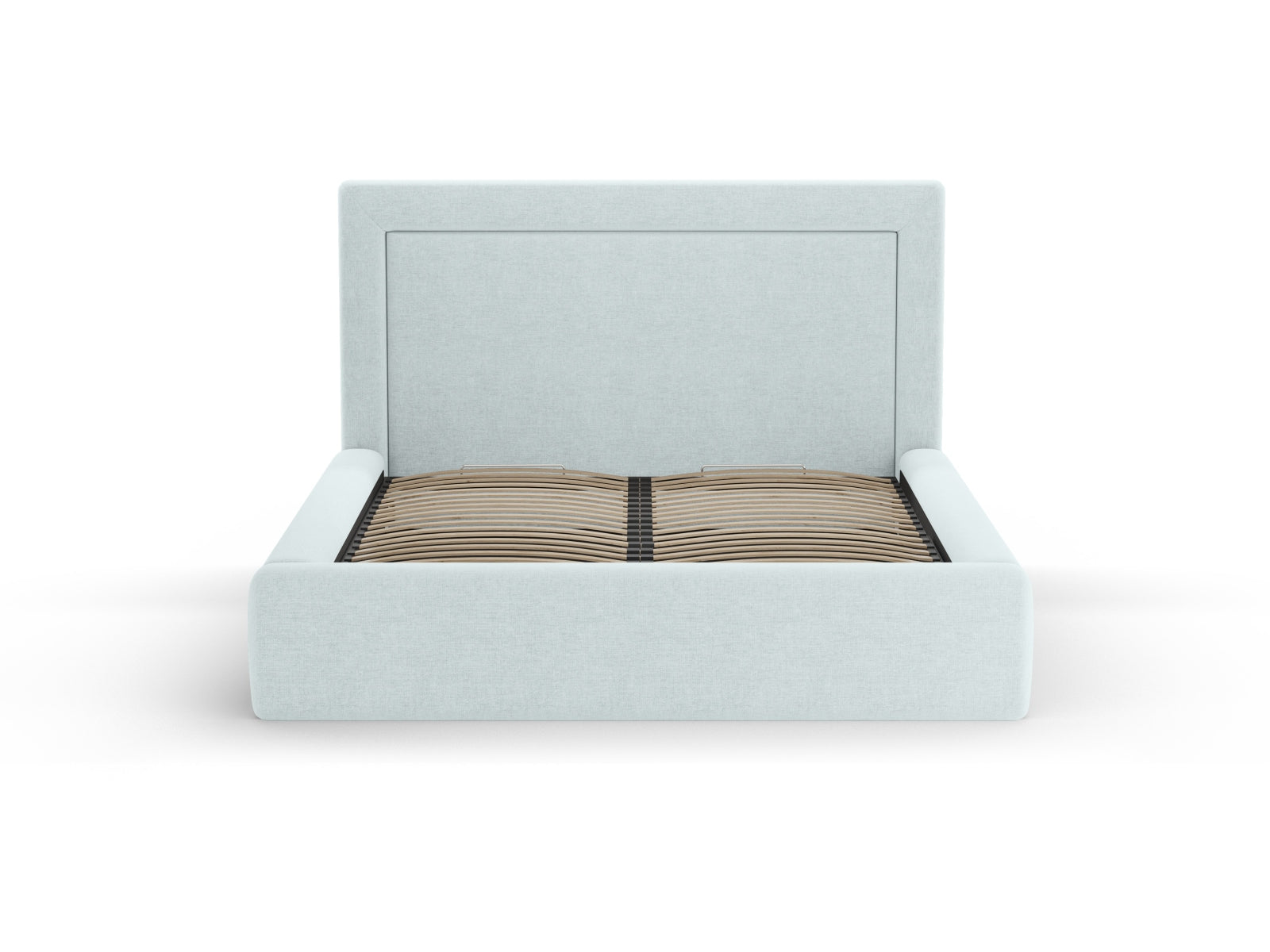 Kemer Bett mit Stauraum mit Kopfteil 160cm in Satin Blue-Wind präsentiert im Onlineshop von KAQTU Design AG. Bett ist von Cosmopolitan Design