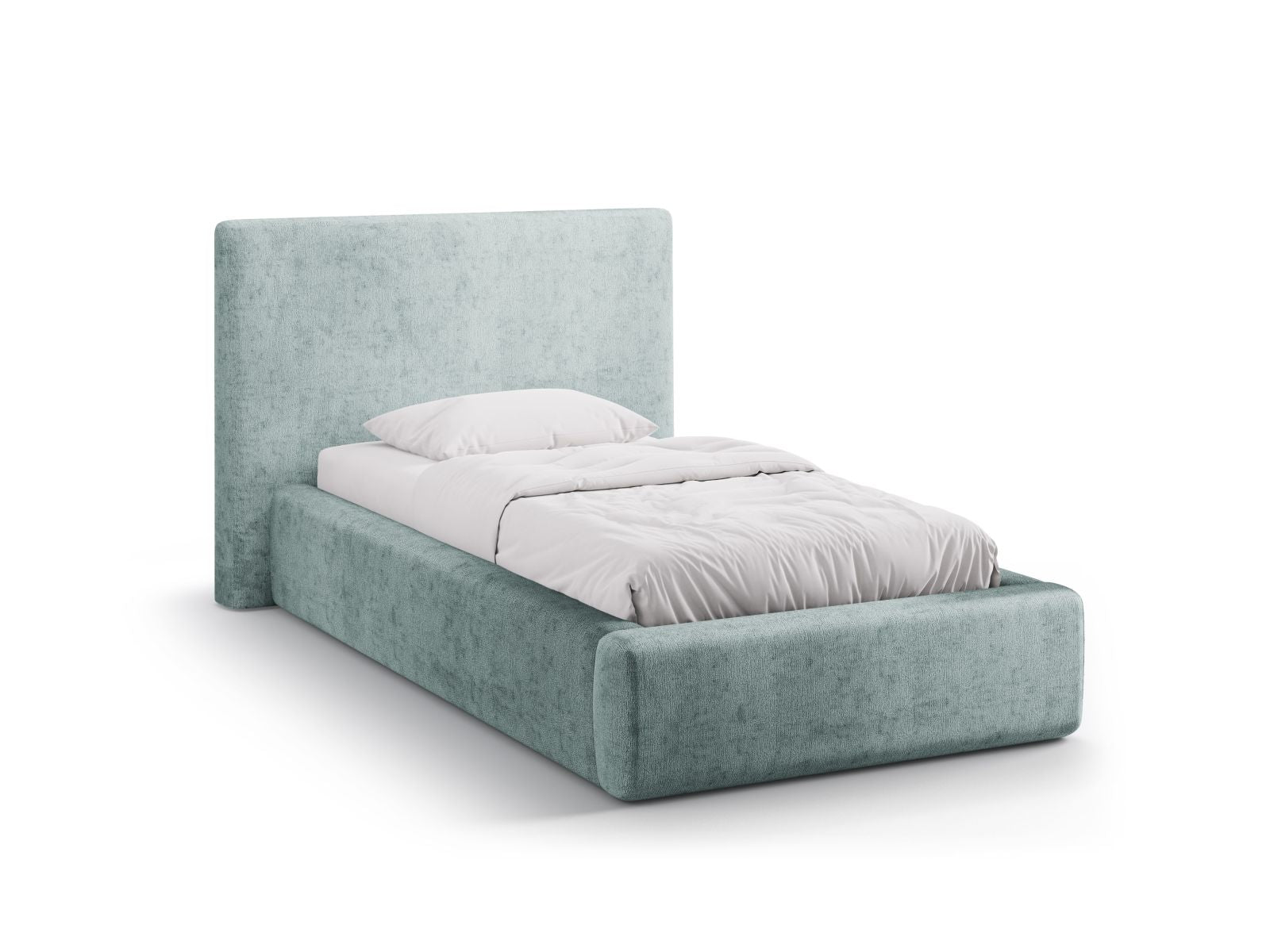 Asti Bett mit Stauraum mit Kopfteil 90cm in Light Blue-Perfect Harmony präsentiert im Onlineshop von KAQTU Design AG. Bett ist von Cosmopolitan Design
