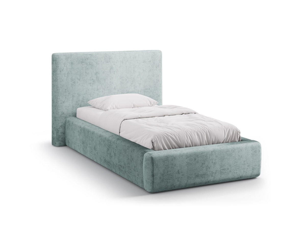 Asti Bett mit Stauraum mit Kopfteil 90cm in Light Blue-Perfect Harmony präsentiert im Onlineshop von KAQTU Design AG. Bett ist von Cosmopolitan Design