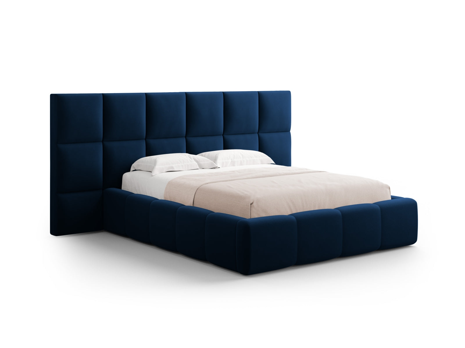 Livigno bed with storage space with double headboard 180cm