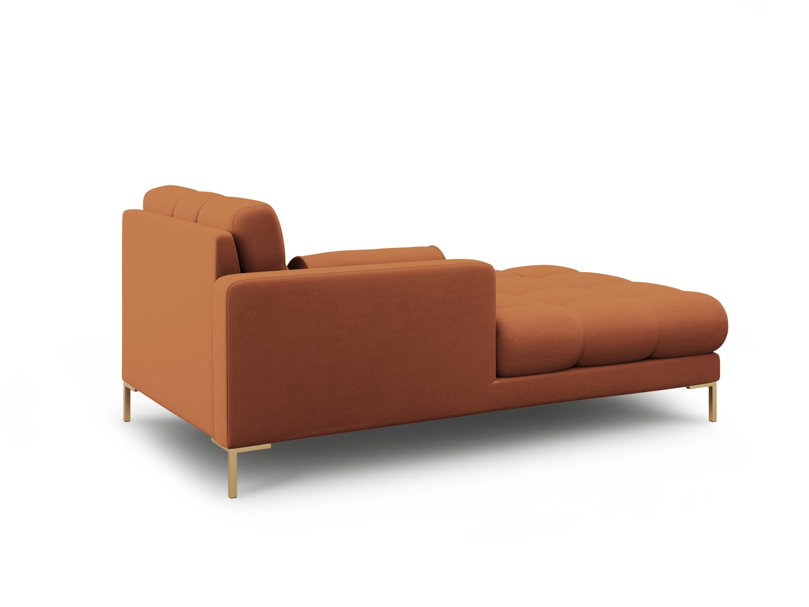 Elegante linke Chaise Longue Bali in warmem Brick-Neve, ideal für entspannte Momente und geschmackvolle Wohnräume.