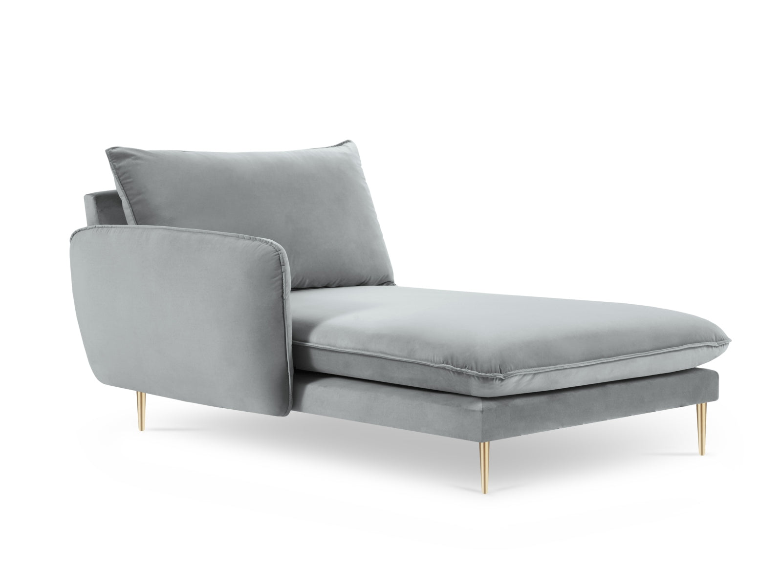 Stilvolles Vienna Velour Sofa Chaise Lounge links 110cm in edlem Design. Perfekt für gemütliche Stunden und moderne Wohnräume.