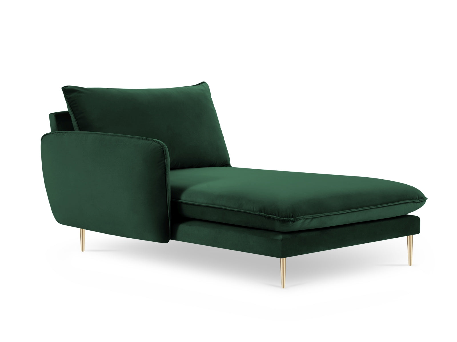 Stilvolles Vienna Velour Sofa Chaise Lounge links 110cm von Cosmopolitan Design. Perfekte Kombination aus Komfort und Eleganz für Ihr Zuhause.