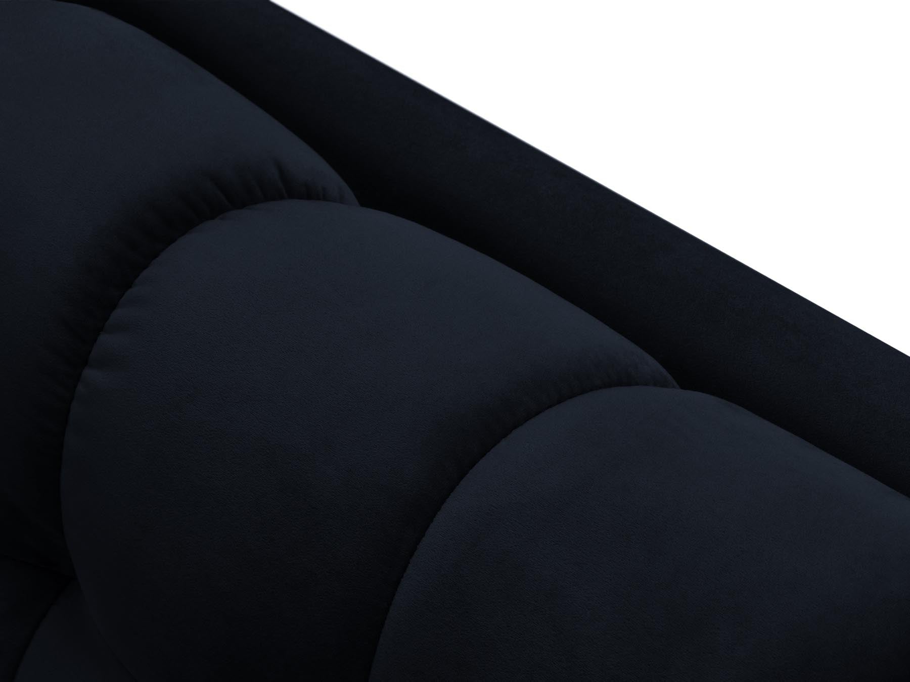 Moderne linke Chaise Longue Bali in tiefem Blau, perfekt für gemütliche Ecken und stilvolle Einrichtungsideen.