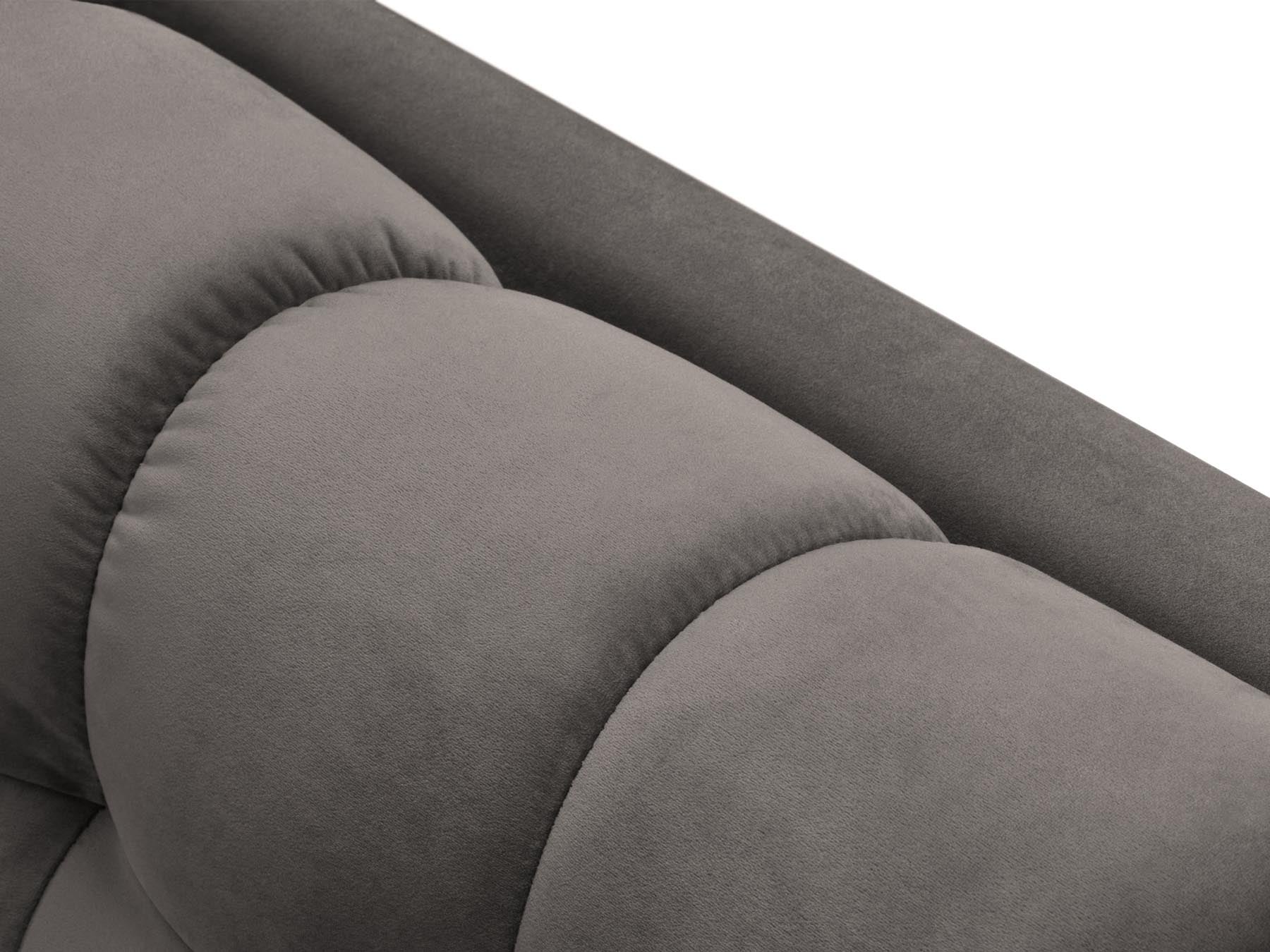 Elegante 1-Sitzer Chaise Longue links Bali in zeitgemäßem Grauton, ideal für gemütliche Leseecken und modernes Wohndesign.